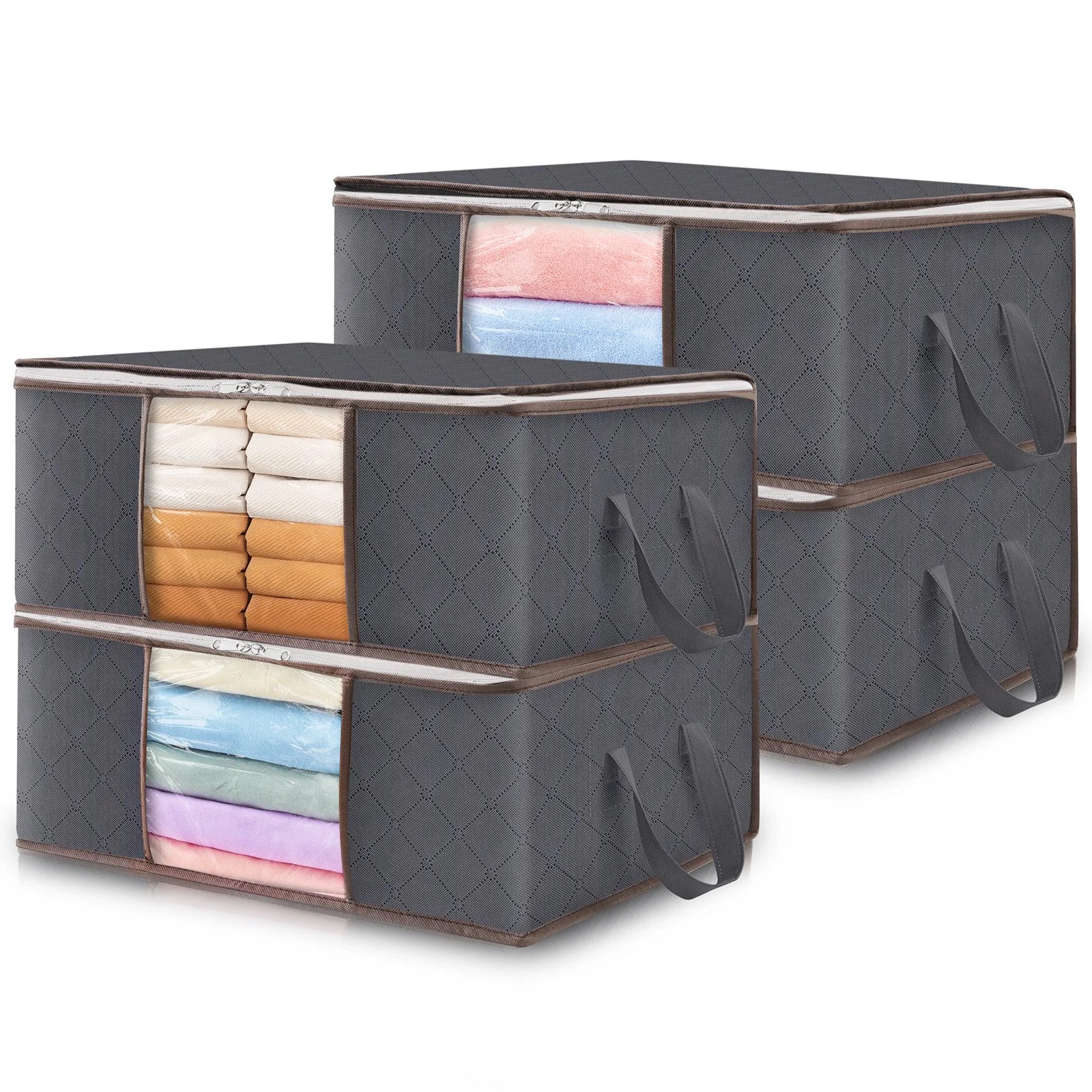 LIFEWIT Aufbewahrungsbox mit Deckel für Kleiderschrank Organizer