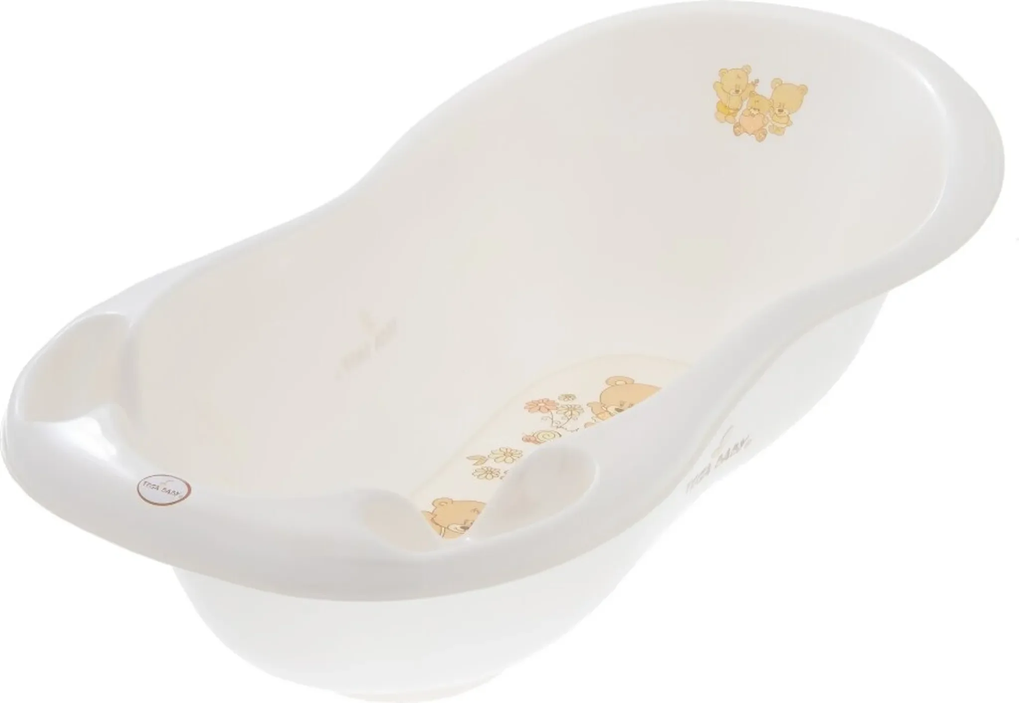 Tega anatomische Babybadewanne 102 cm weiß Teddybär