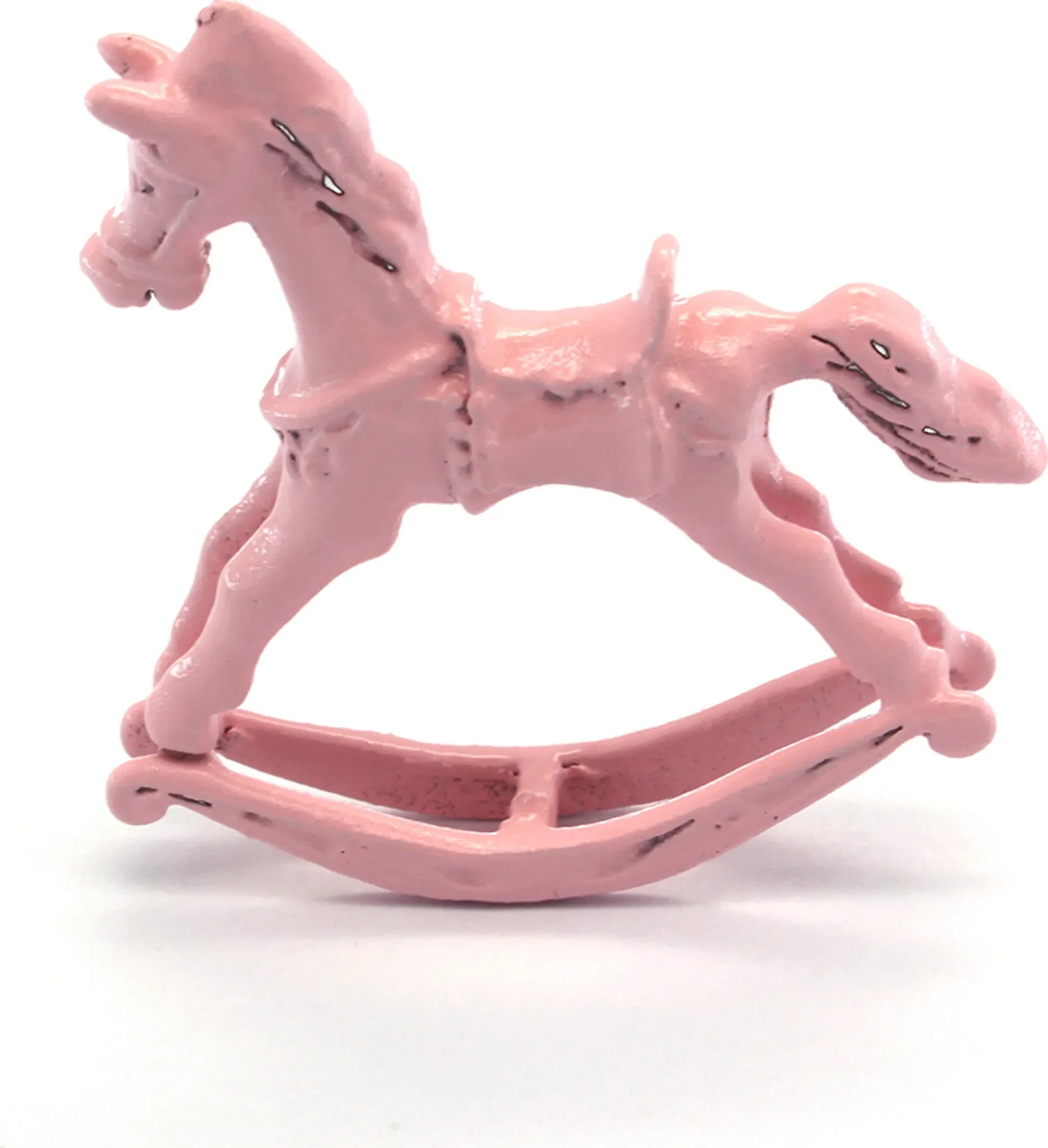 Miniatur Schaukelpferd – Deko & Puppenhaus Spielzeug, Maßstab 1:24