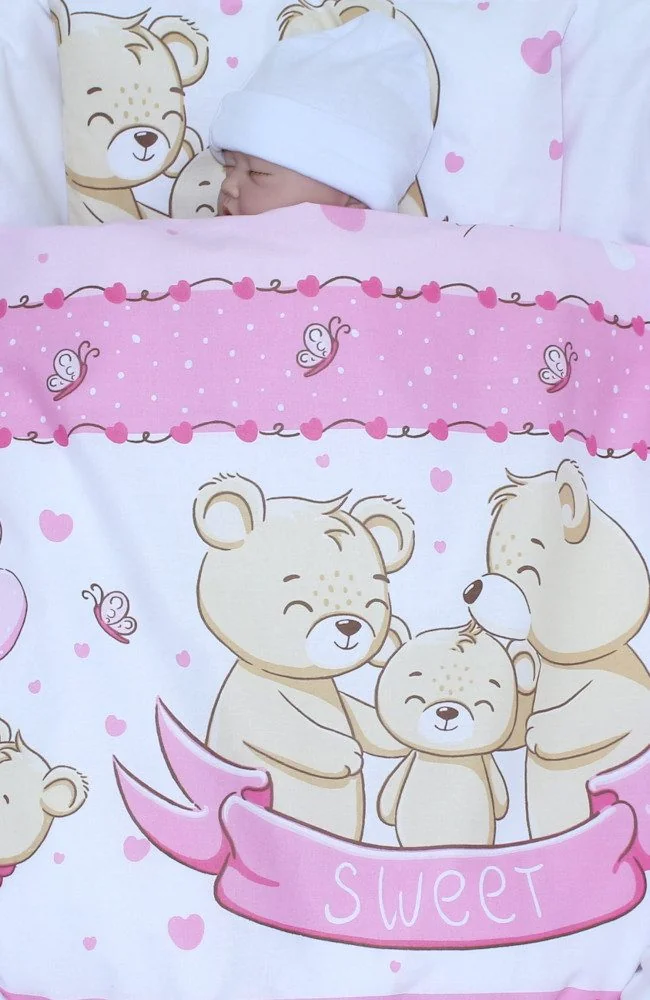 PRIMAWELA Babybettwäsche Kinderwagenset für Kinderwagen Decke Kissen