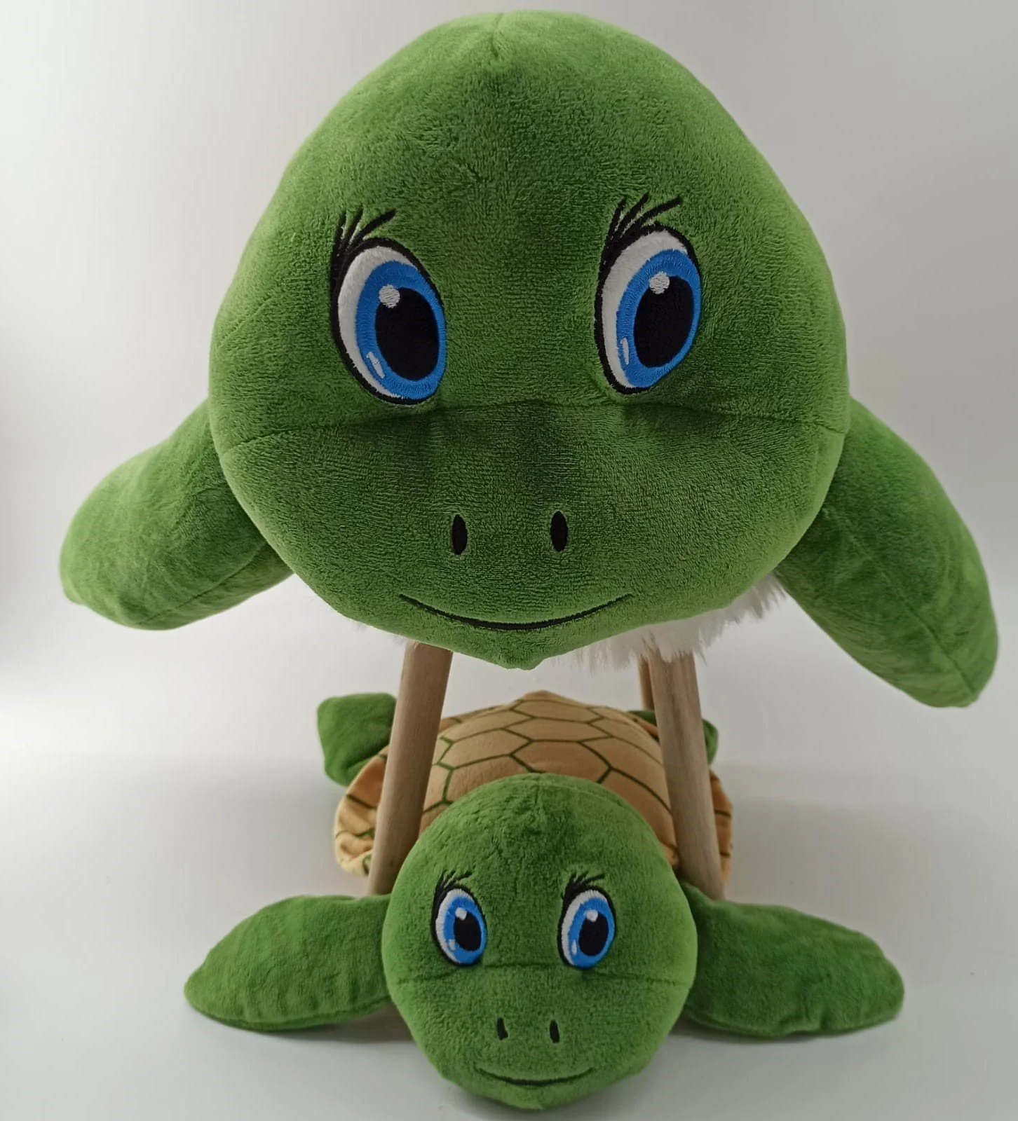 SOMA Plüsch Schildkröte Kuscheltier grün 30 cm XXL