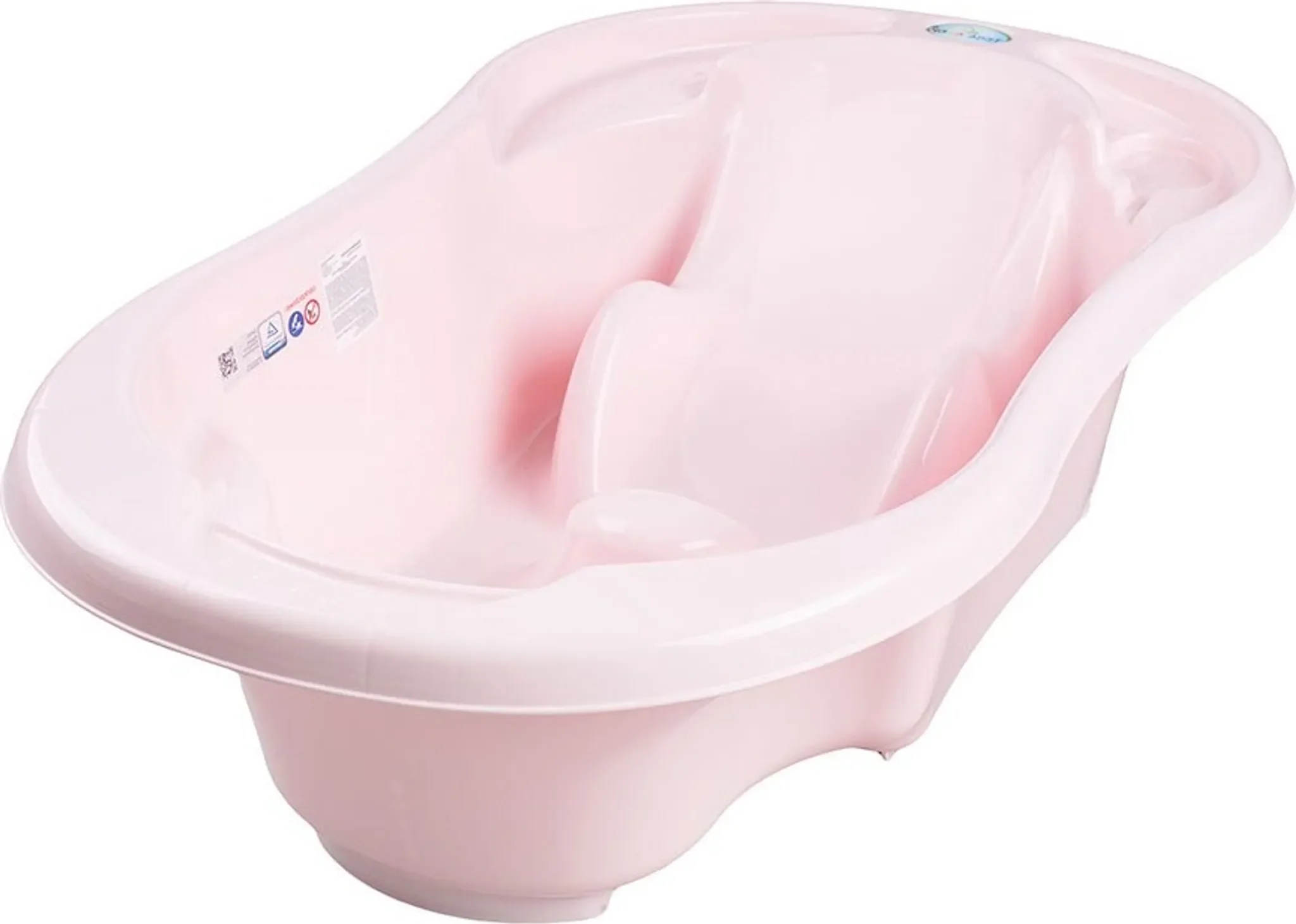 Tega Baby-Badewanne KOMFORT 2in1 anatomisch mit Ablauf hellrosa