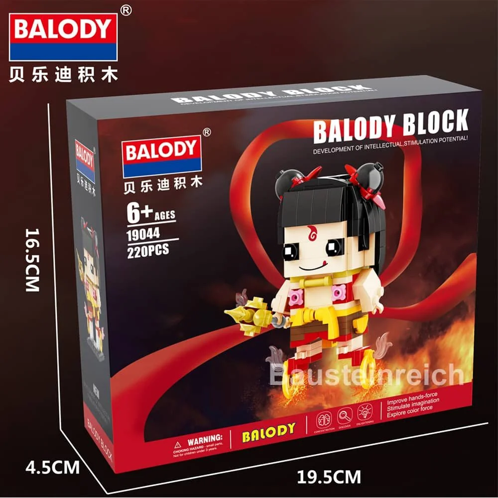 BALODY 19044 Prinz Ne Zha Klemmbausteine Set Figur Modell