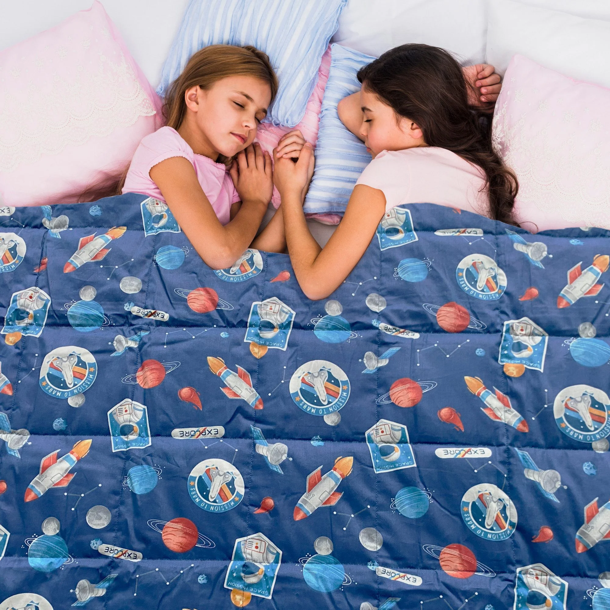 DAILYDREAM Gewichtsdecke Kinder Therapie-Bettdecke Baumwolle Fleece