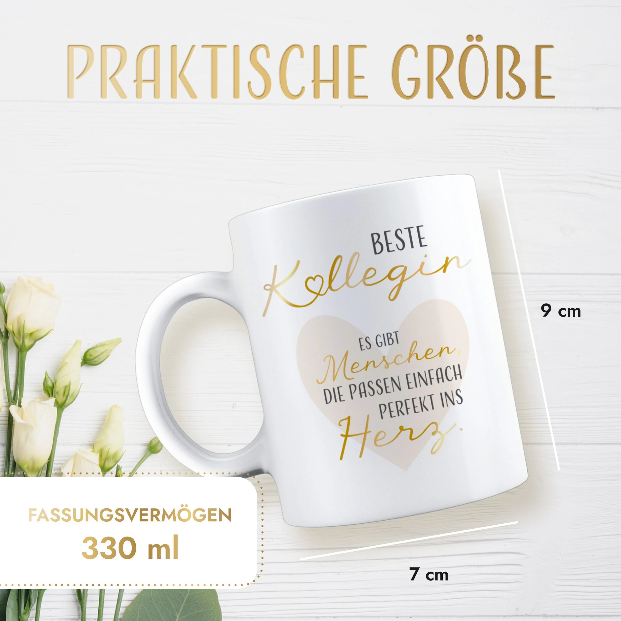 AMARI Tasse Kollegin Geschenk für Arbeitskollegin Kaffeetasse Büro
