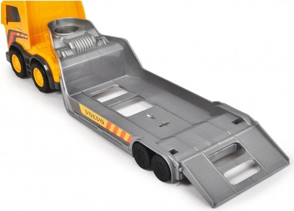 DICKIE TOYS Volvo Truck Team Baumaschinen-Set mit Licht und Sound
