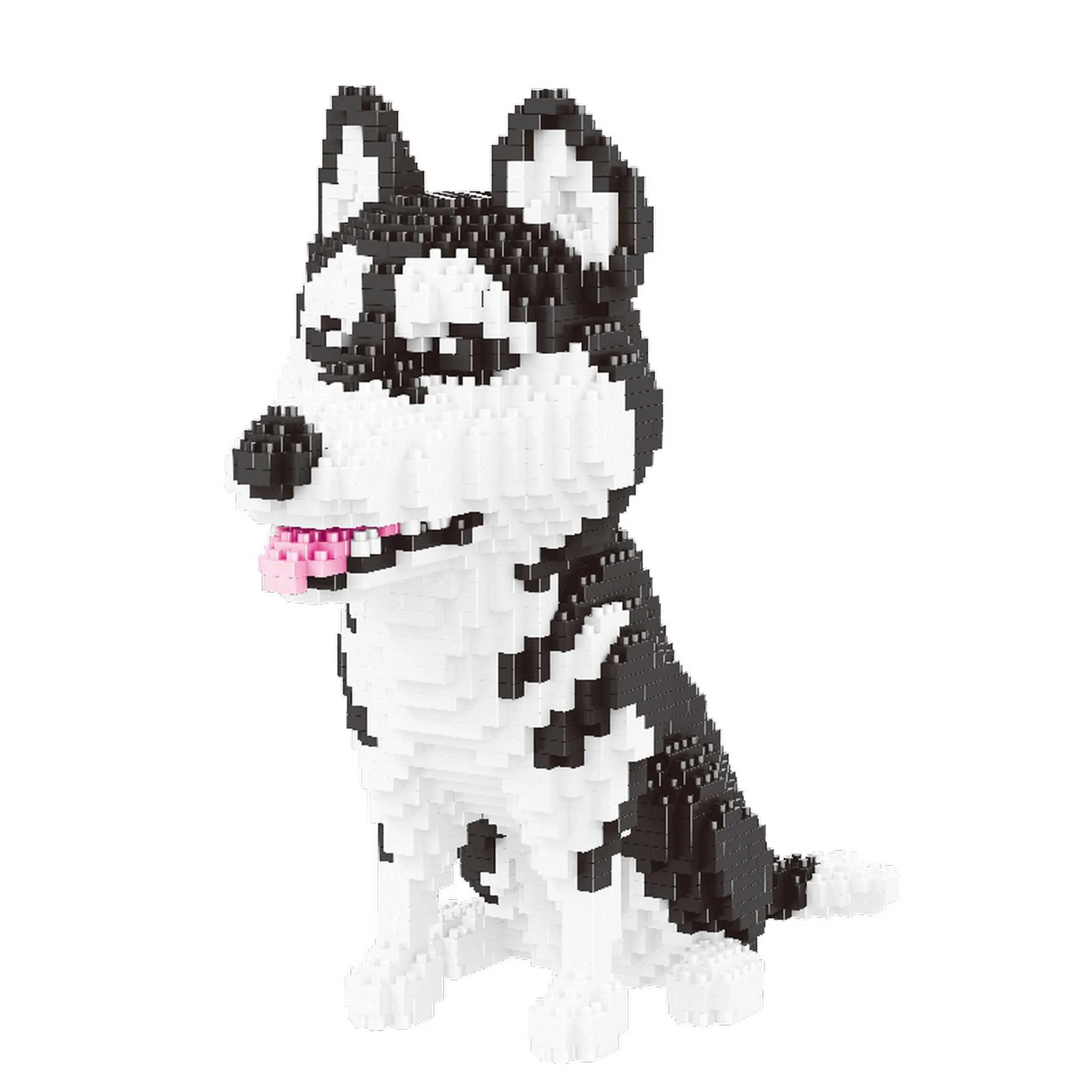 BALODY Husky Klemmbausteine Set Bausteinfigur Hund