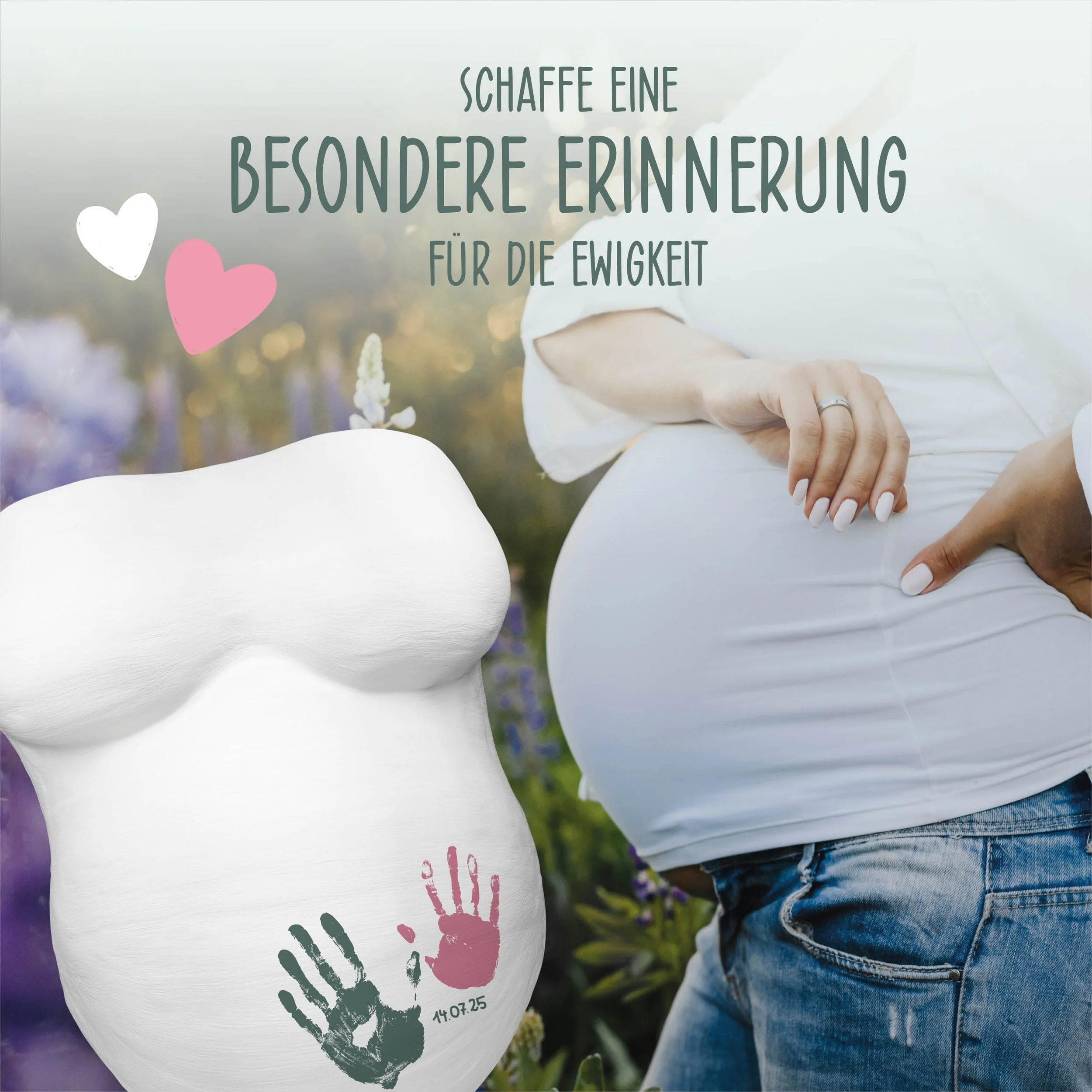 AMARI Gipsabdruck Babybauch Set - Schwangerschaft Abdruckset