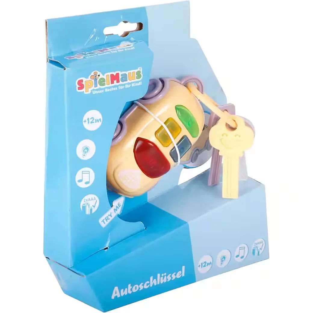 VEDES SpielMaus Baby Autoschlüssel Greifspielzeug mit Licht und Sound