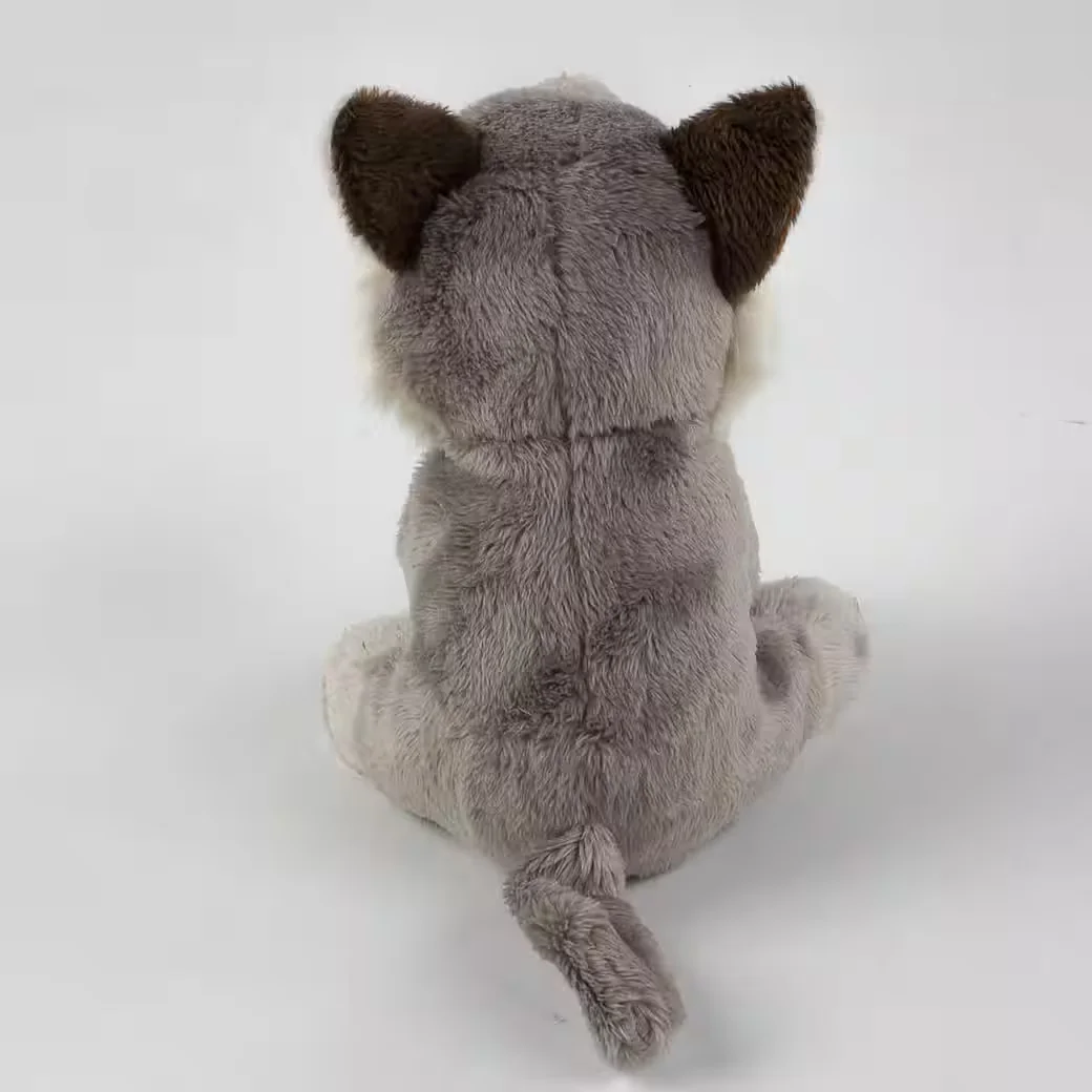 TEDDYS ROTHENBURG Kuscheltier Wolf grau 15 cm sitzend Plüschtier