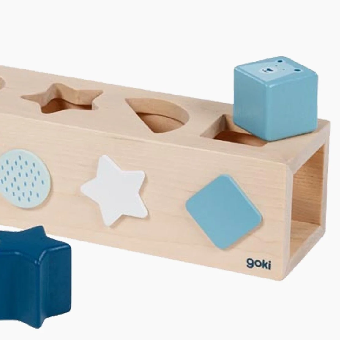 Goki Steckspielzeug Sort Box Lifestyle Azur Sortierbox für Kinder