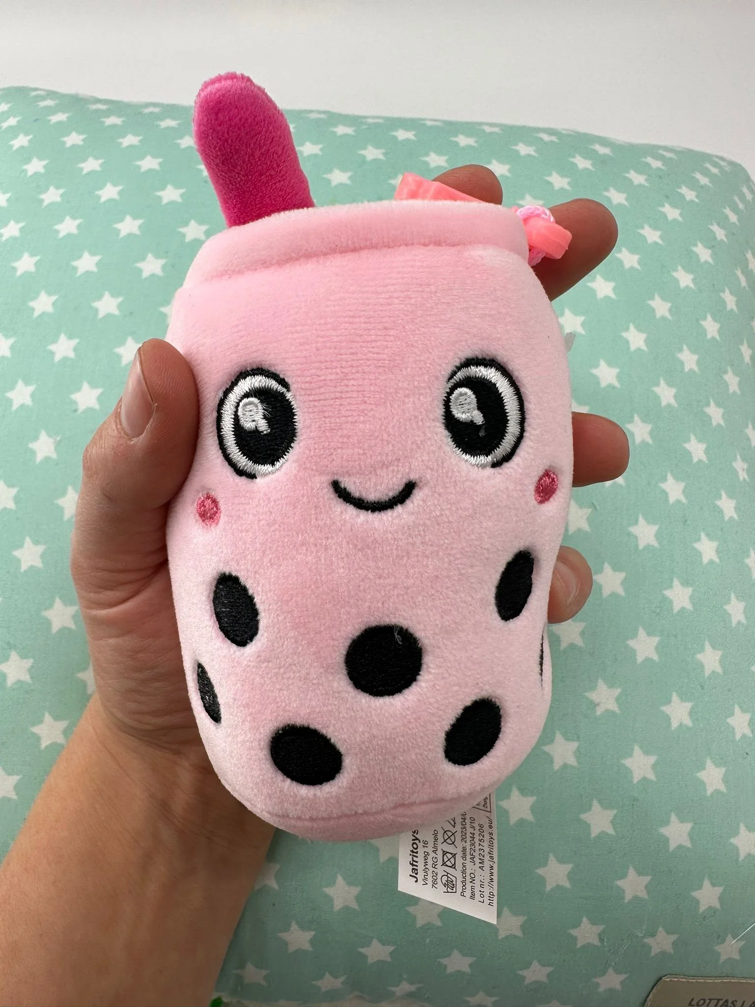 SOMA Kuscheltier Bubble Tea Plüschtier rosa 11 cm