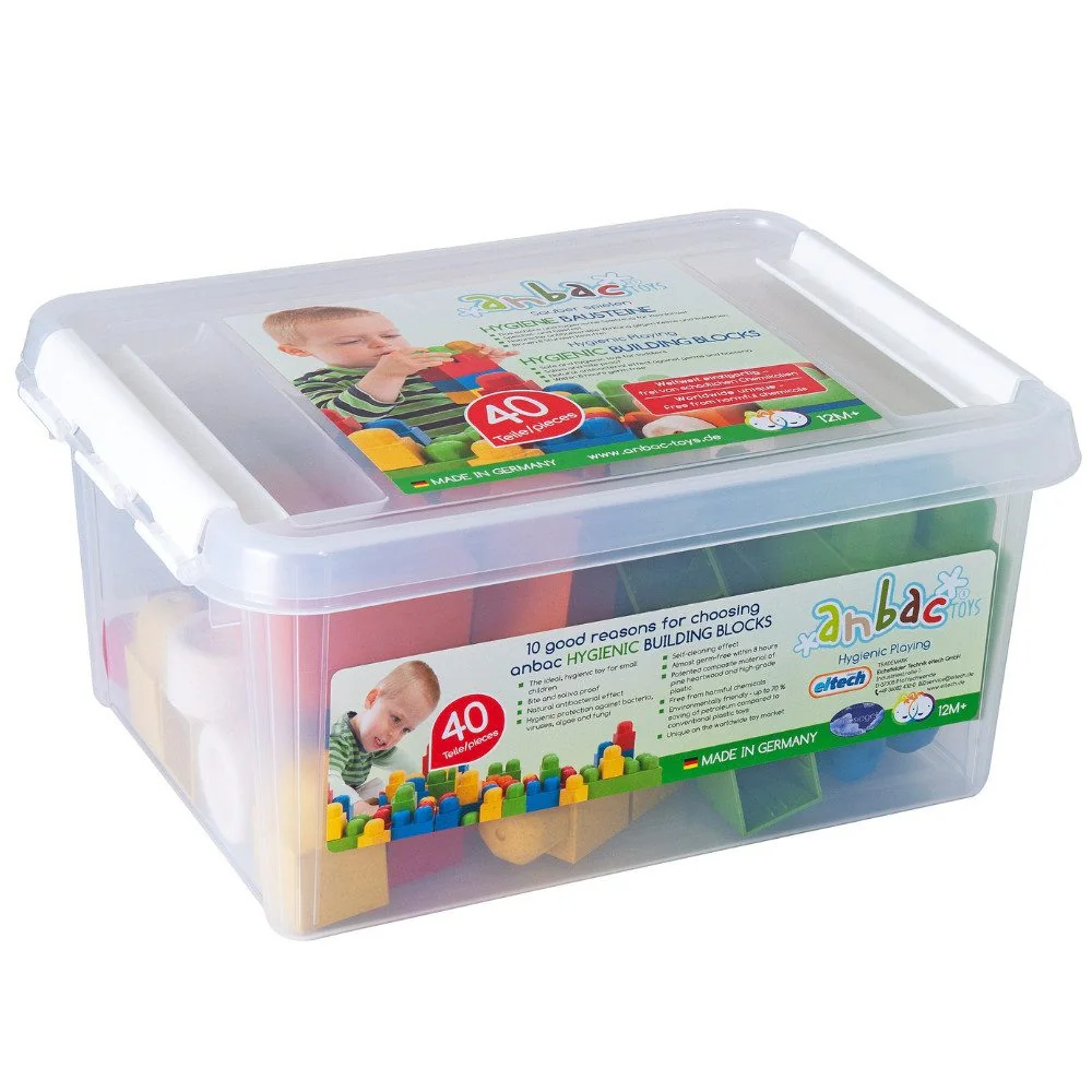 ANBAC Bausteine antibakterielle Bauklötze für Kinder