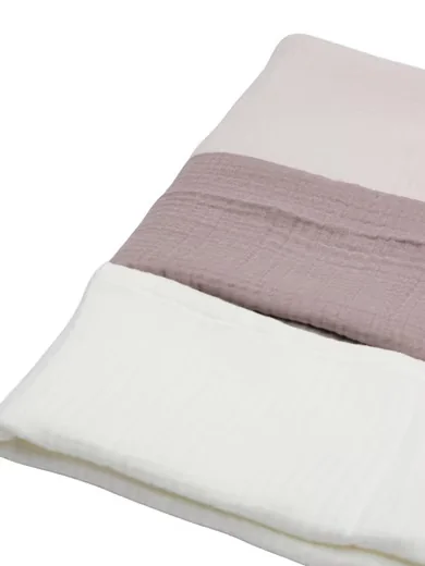 BISTYLE Baby Musselin Tücher 3er Set 4 lagig 60x60 GOTS Bio Baumwolle