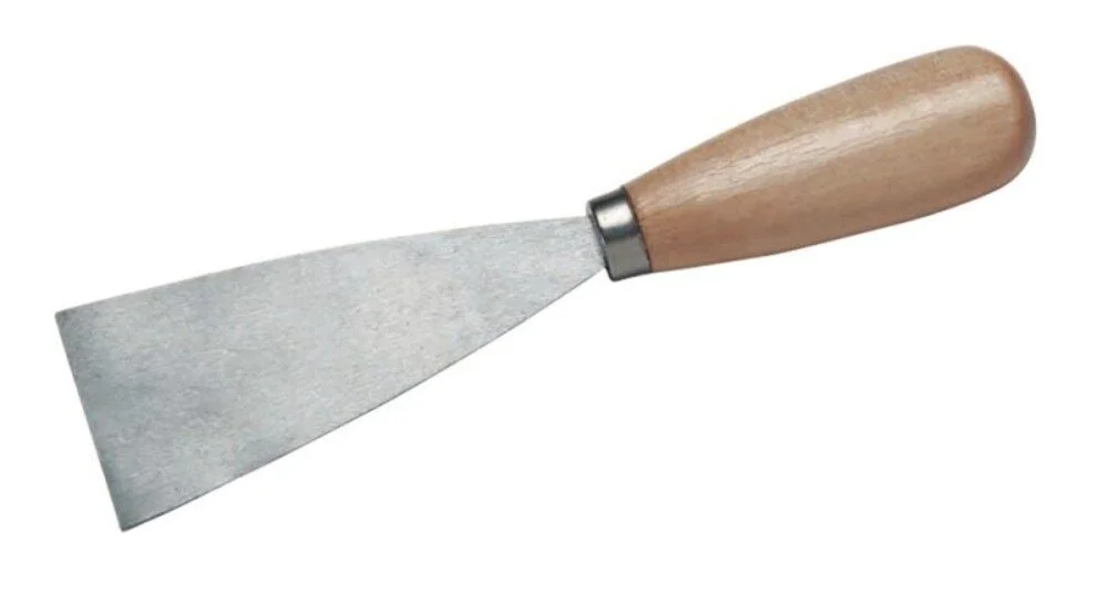 Malerspachtel – 30 mm, Stahlblatt mit Holzgriff