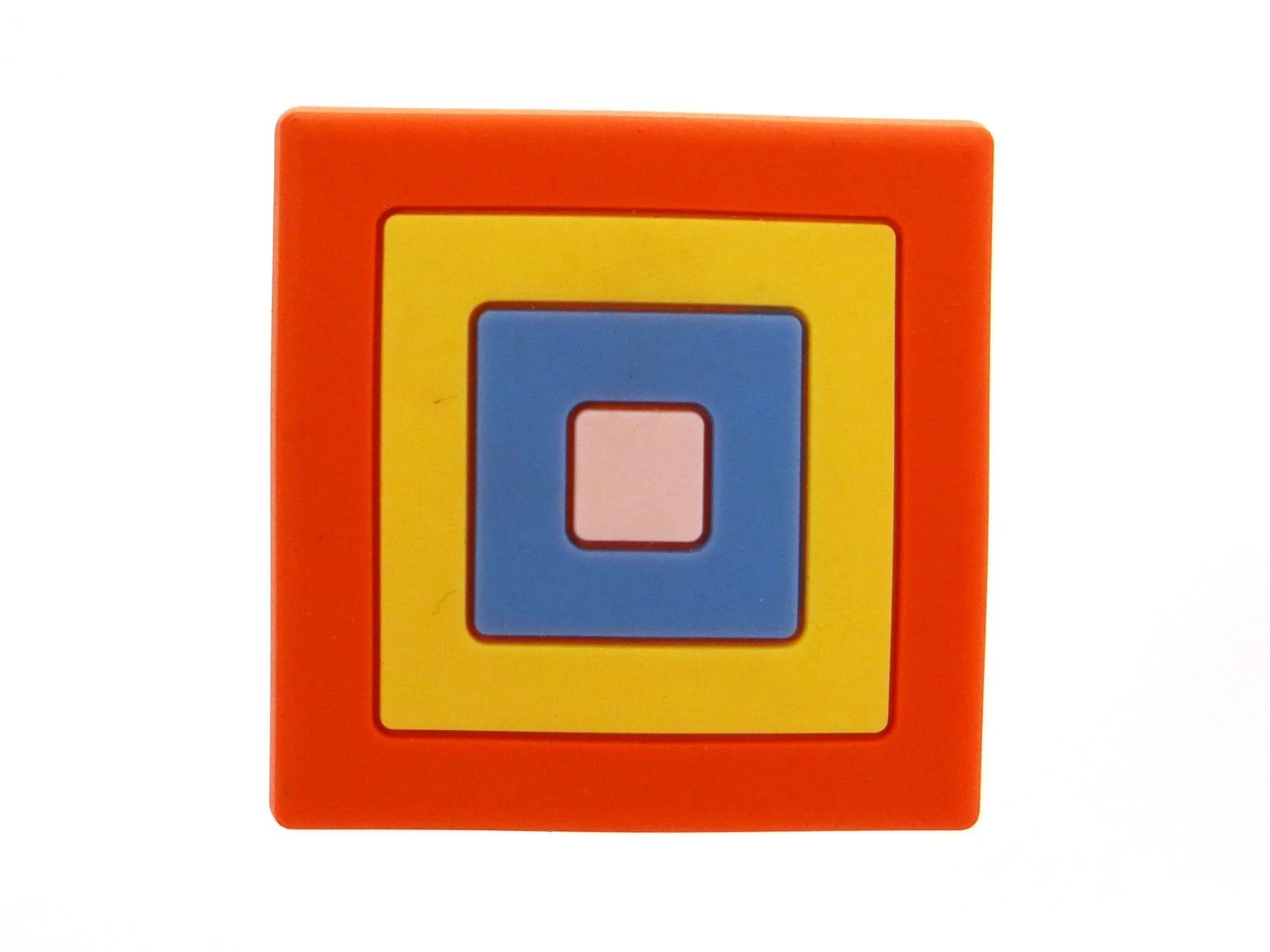 SO-TECH Kindermöbelknopf Quadrat bunt Gummi Griff für Schrank