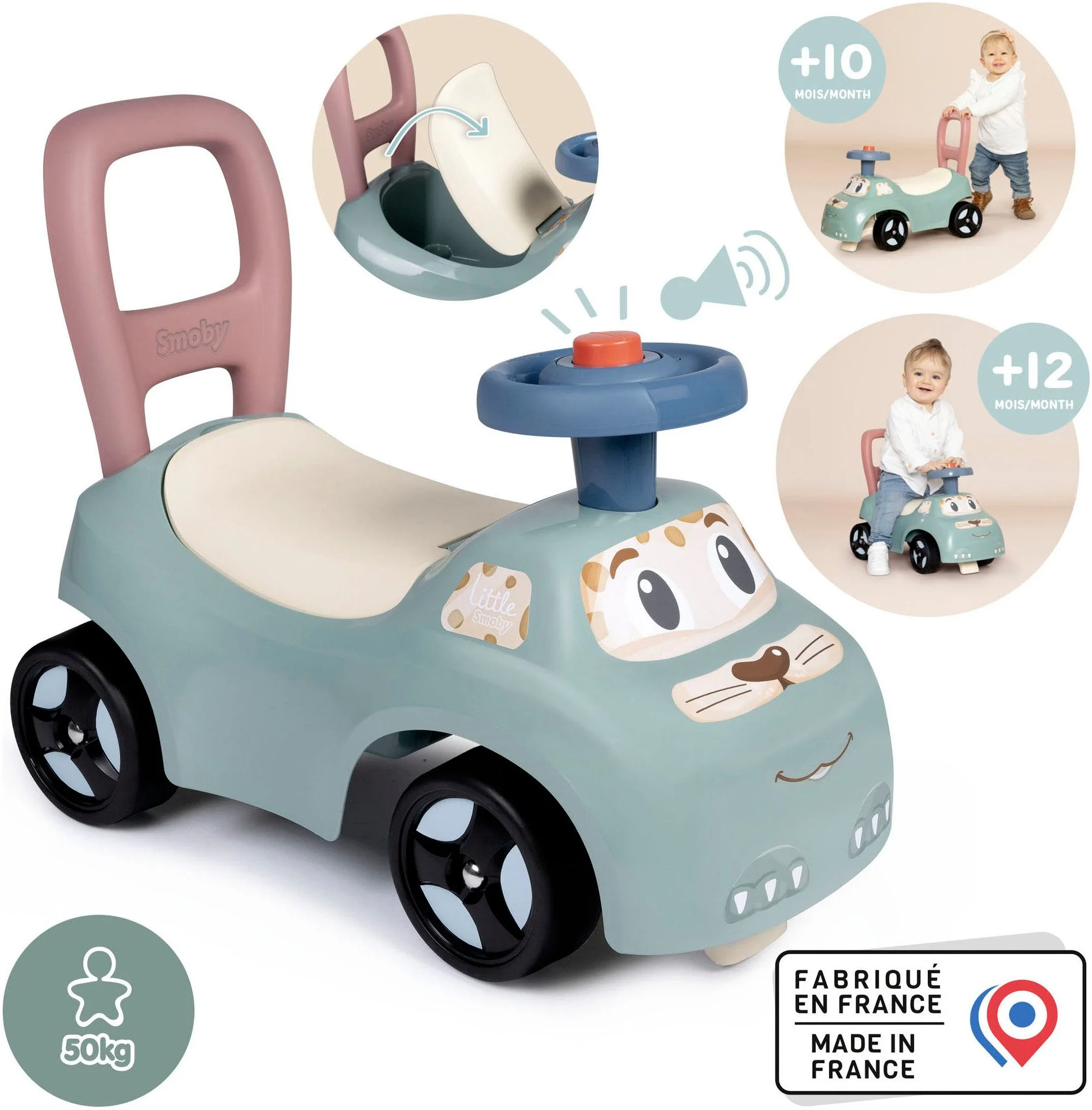 SMOBY Little Smoby Rutscherauto für Kinder