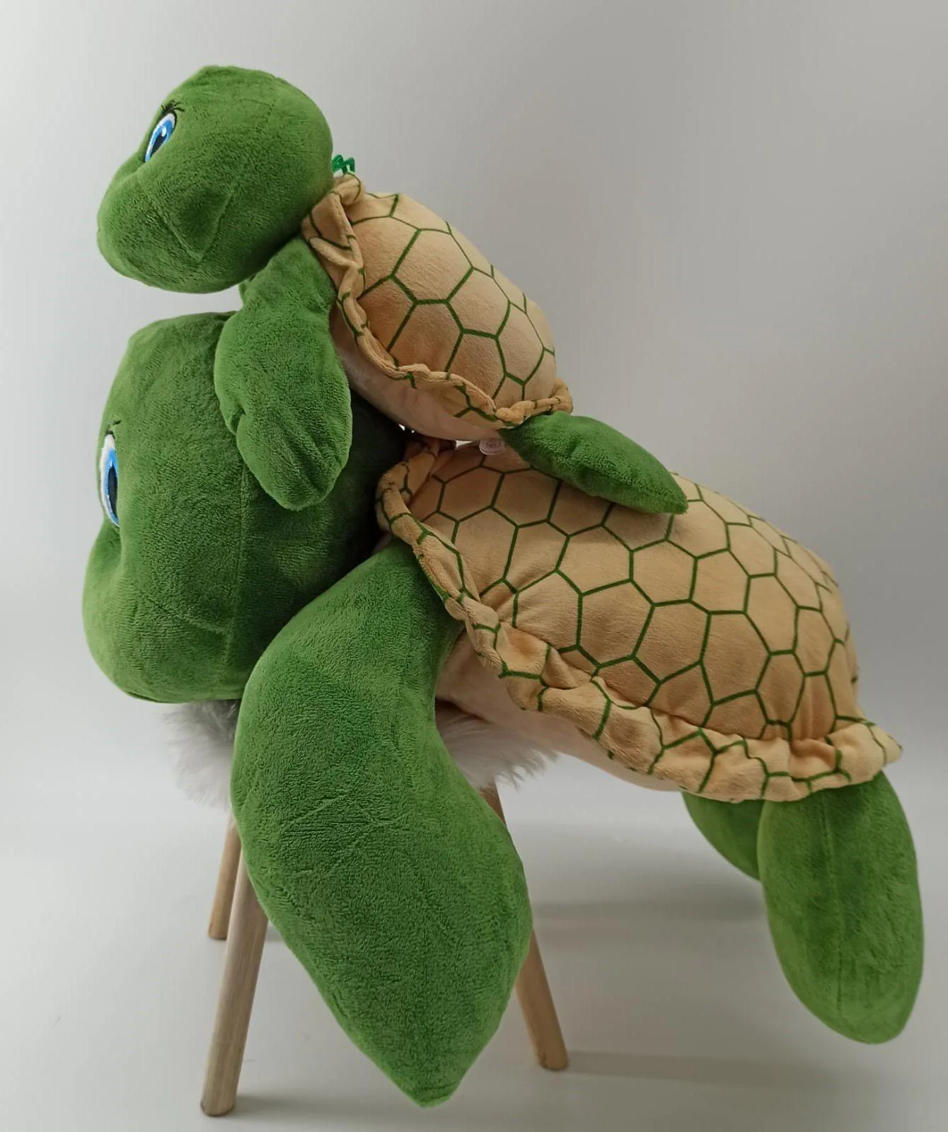 SOMA Plüsch Schildkröte Kuscheltier grün 30 cm XXL