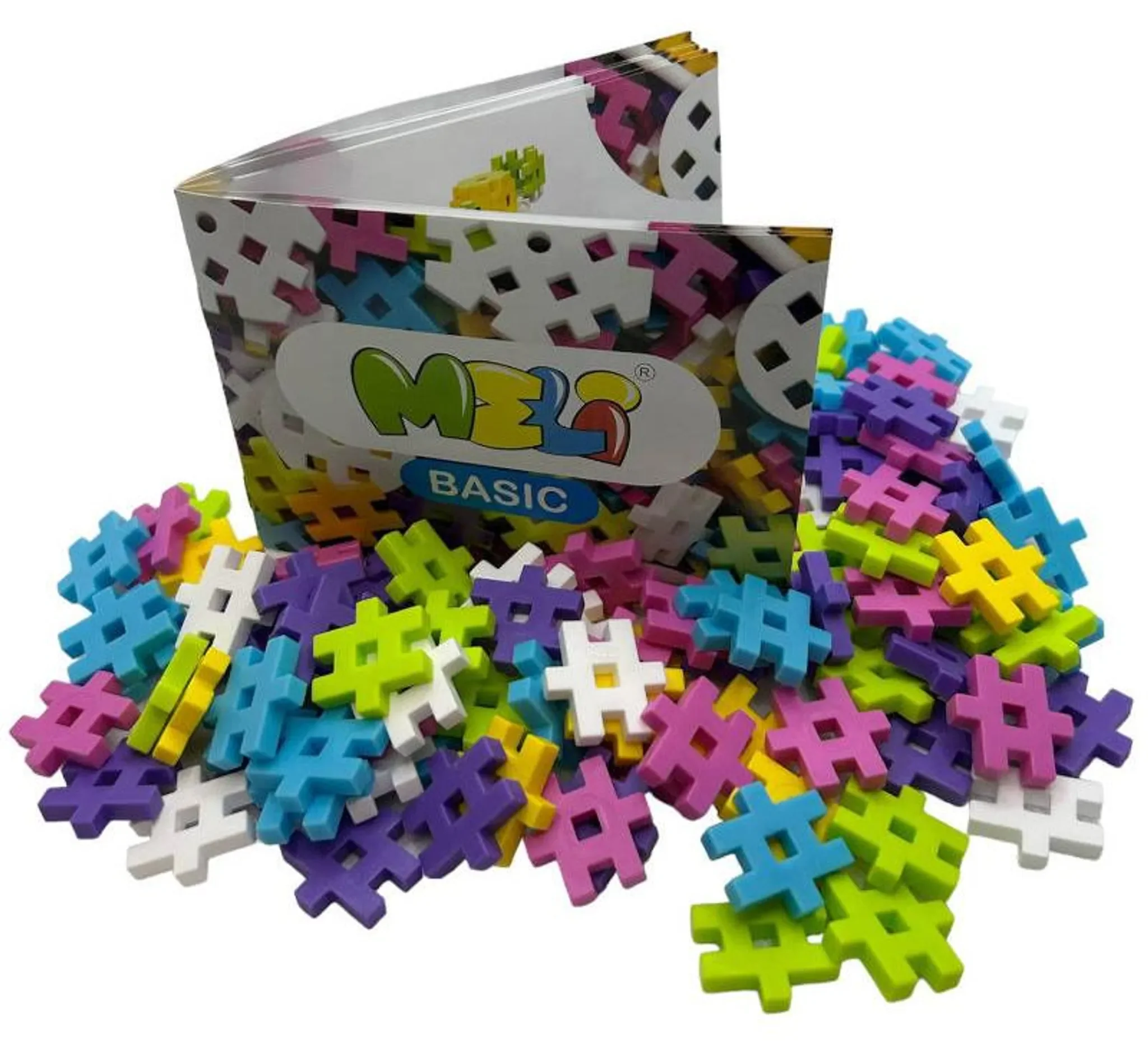 Meli Basic Pink Bausteine Set 150 Teile Konstruktionsspielzeug