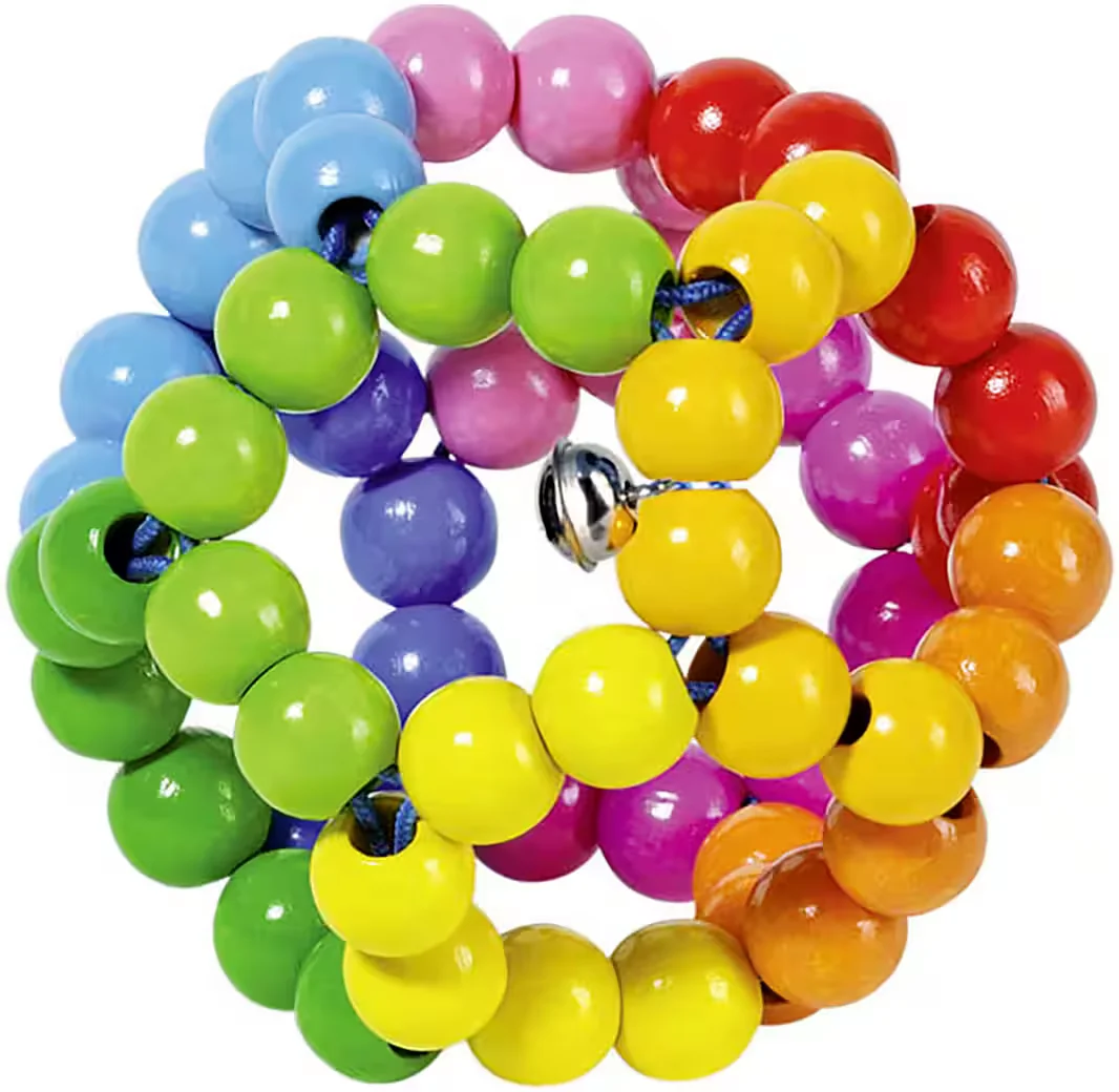 Goki Greifling Elastik Regenbogenball Babyspielzeug