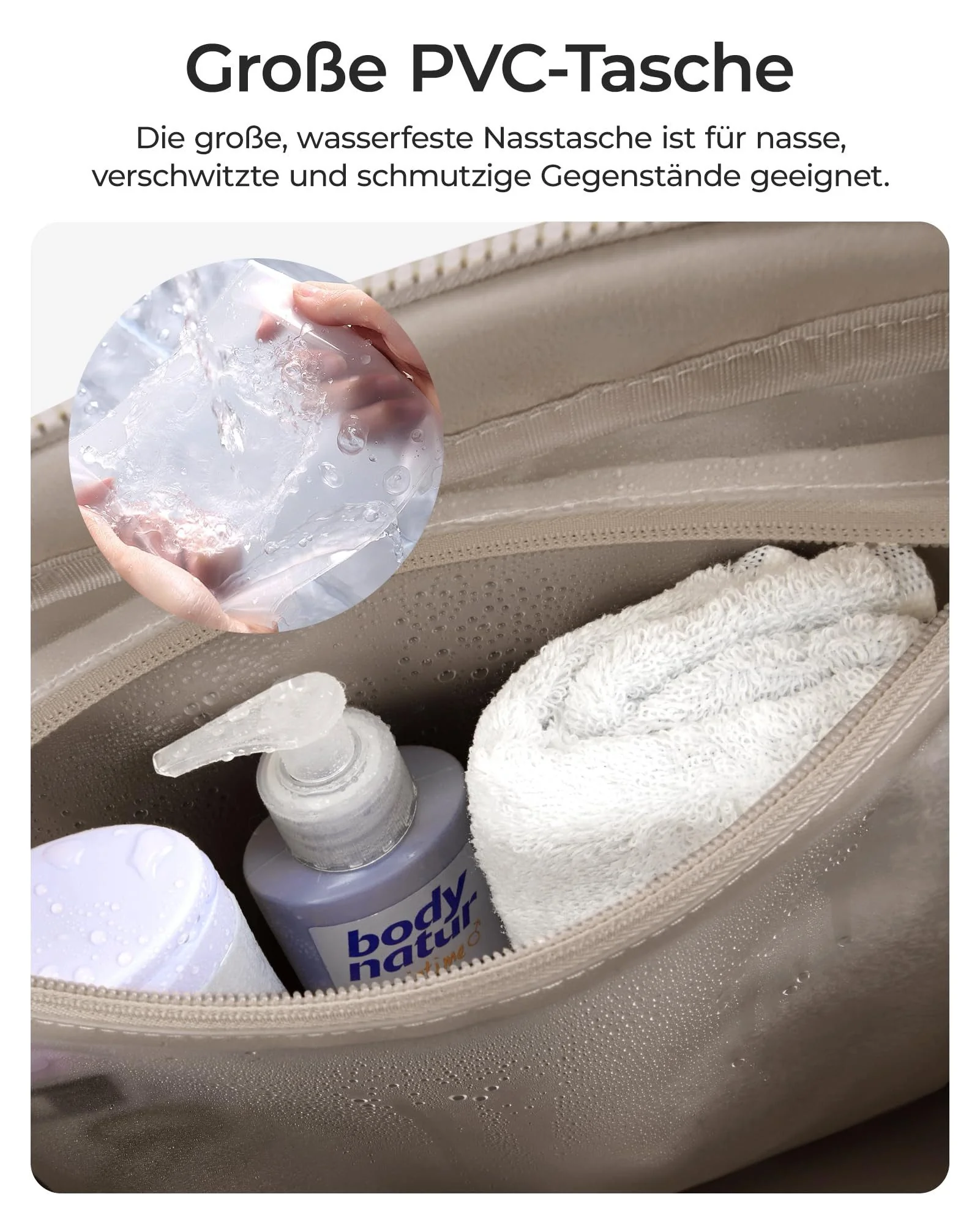 FORRLITE Puffer Reisetasche 24L Damen Weekender Wickeltasche