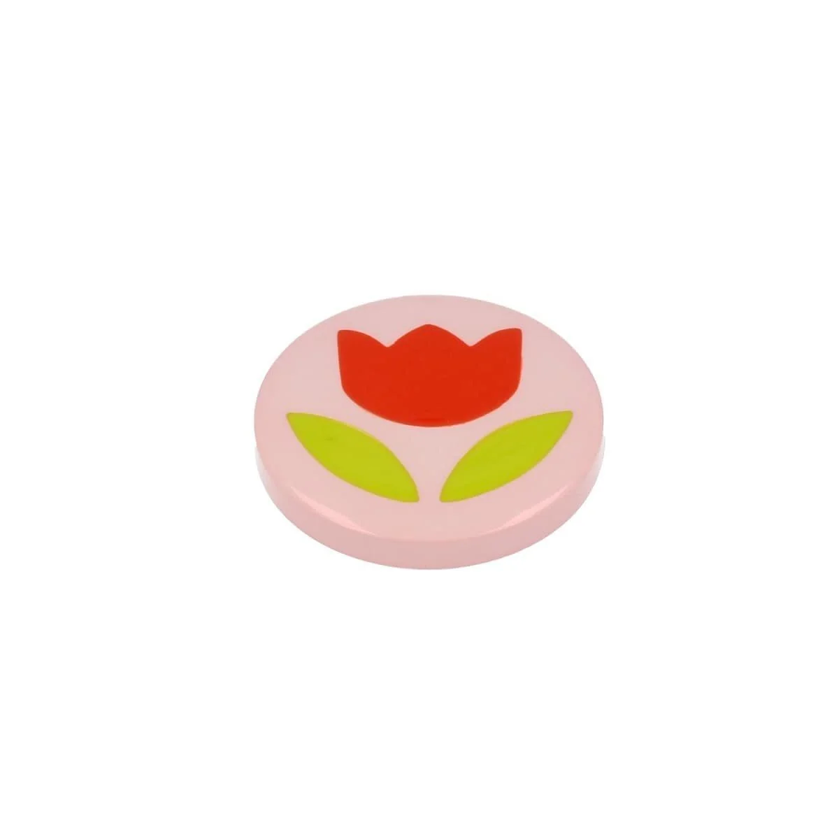 MS BESCHLÄGE Möbelknopf Kinderzimmer pink mit Blume Möbelbeschlag