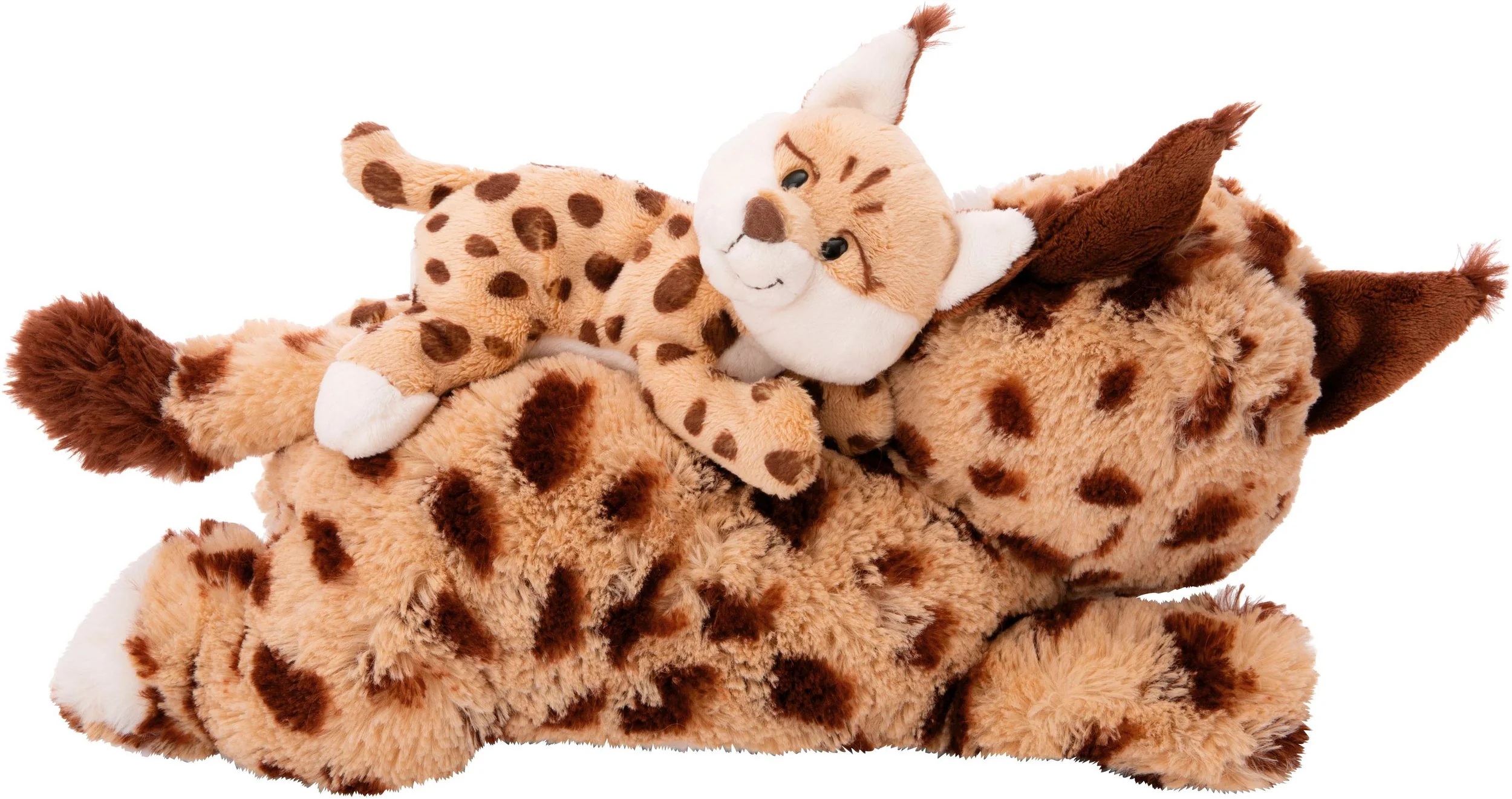 NICI Wild Friends Green Luchs Kuscheltier Mutter und Kind 40/20 cm