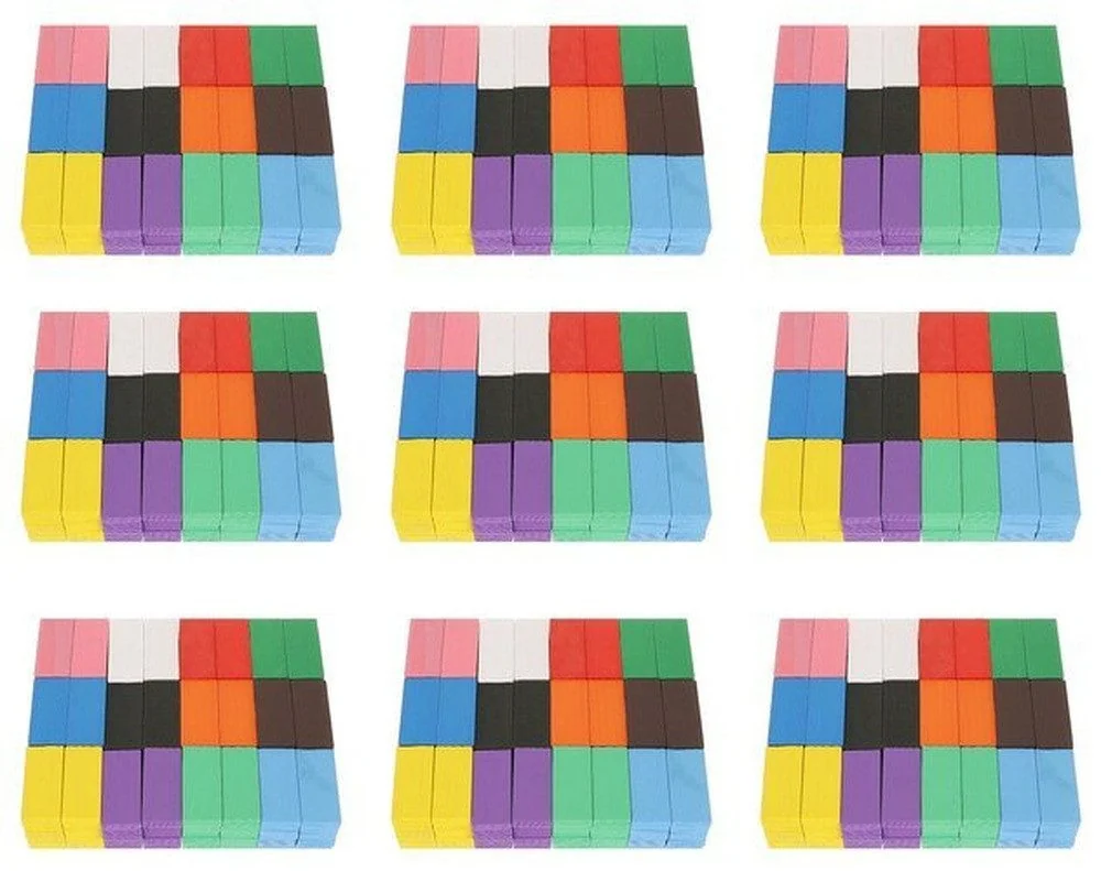 Kruzzel Holz Dominosteine für Kinder Spielsteine Bausteine Set