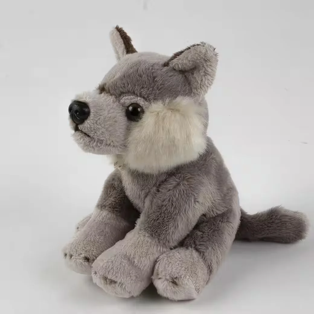 TEDDYS ROTHENBURG Kuscheltier Wolf grau 15 cm sitzend Plüschtier
