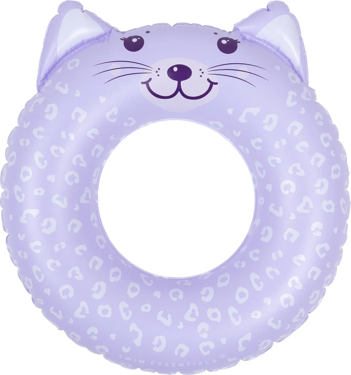 Swim Essentials Schwimmring 55 cm Lila Leopard Tiermotiv