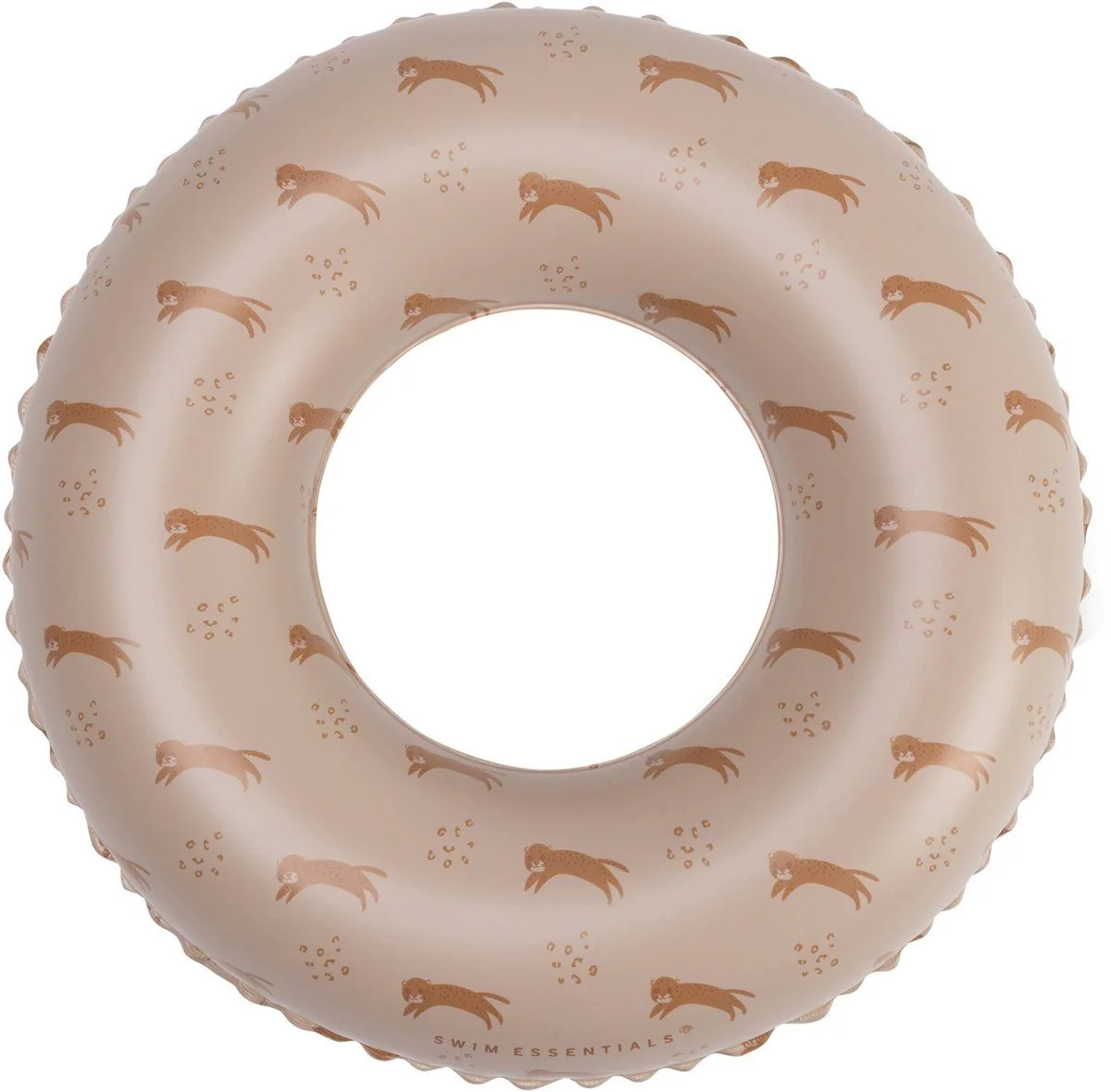 SWIM ESSENTIALS Schwimmring 55 cm Braun Leopardenmuster