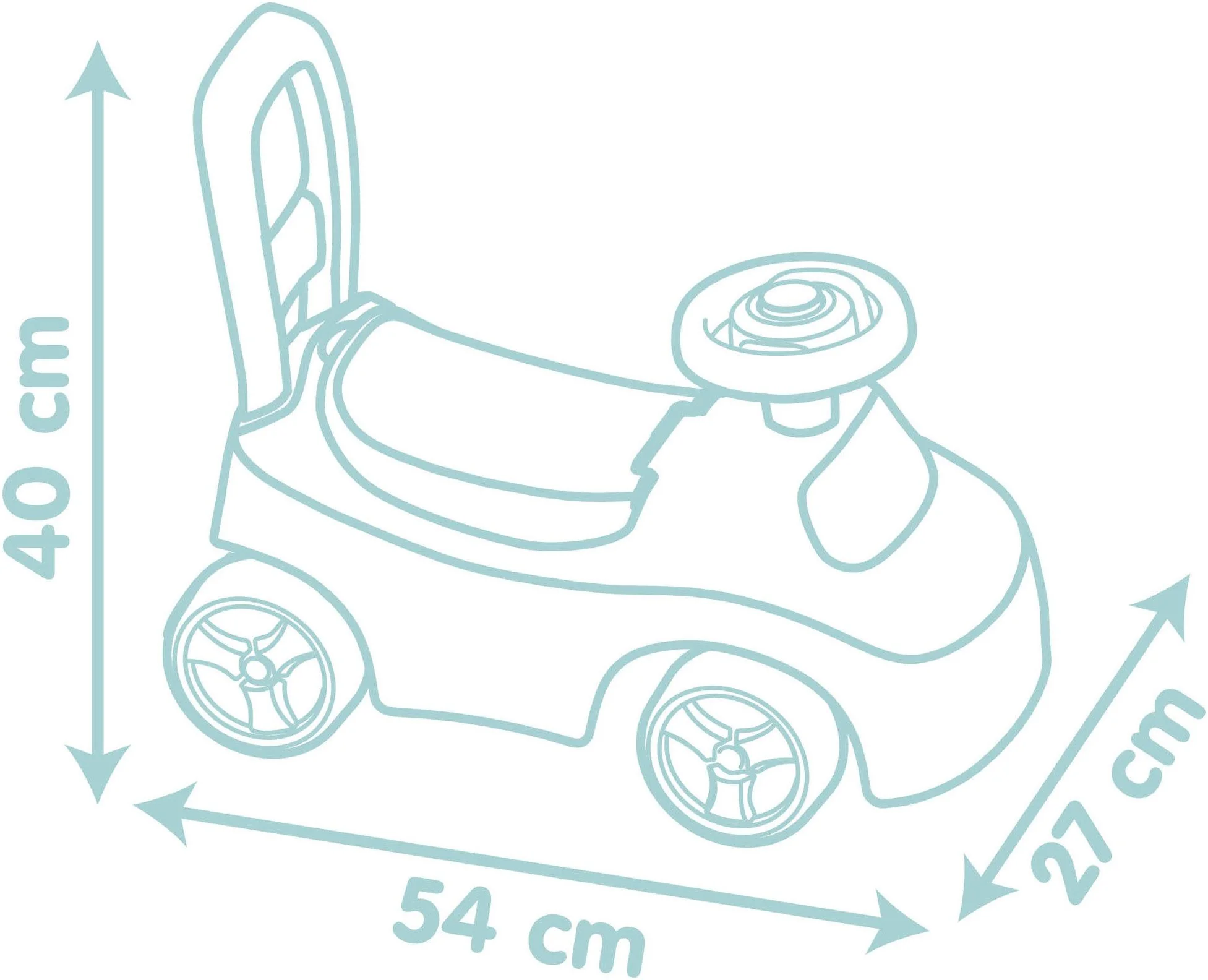 SMOBY Little Smoby Rutscherauto für Kinder