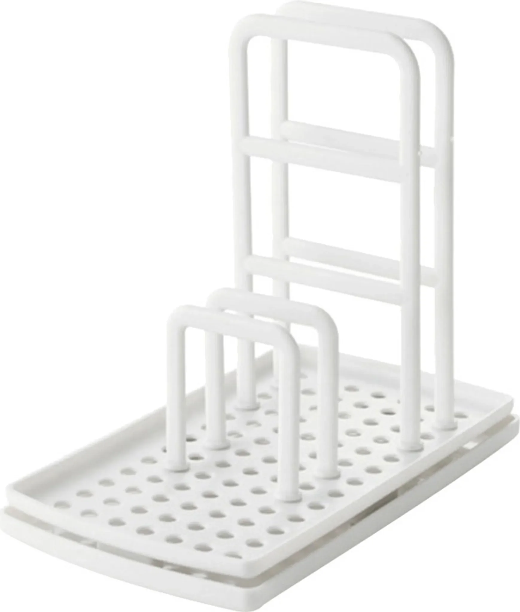 Schwamm- & Reinigungstuch-Organizer – Ablage mit Ablauf, Weiß