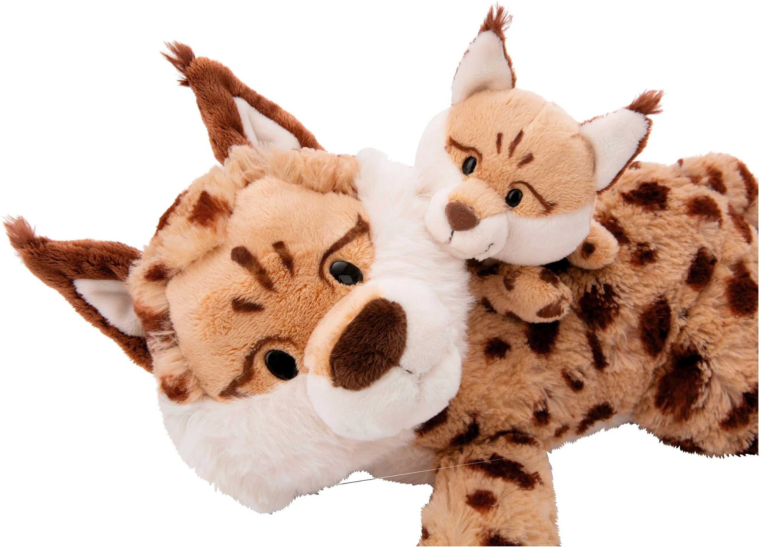 NICI Wild Friends Green Luchs Kuscheltier Mutter und Kind 40/20 cm