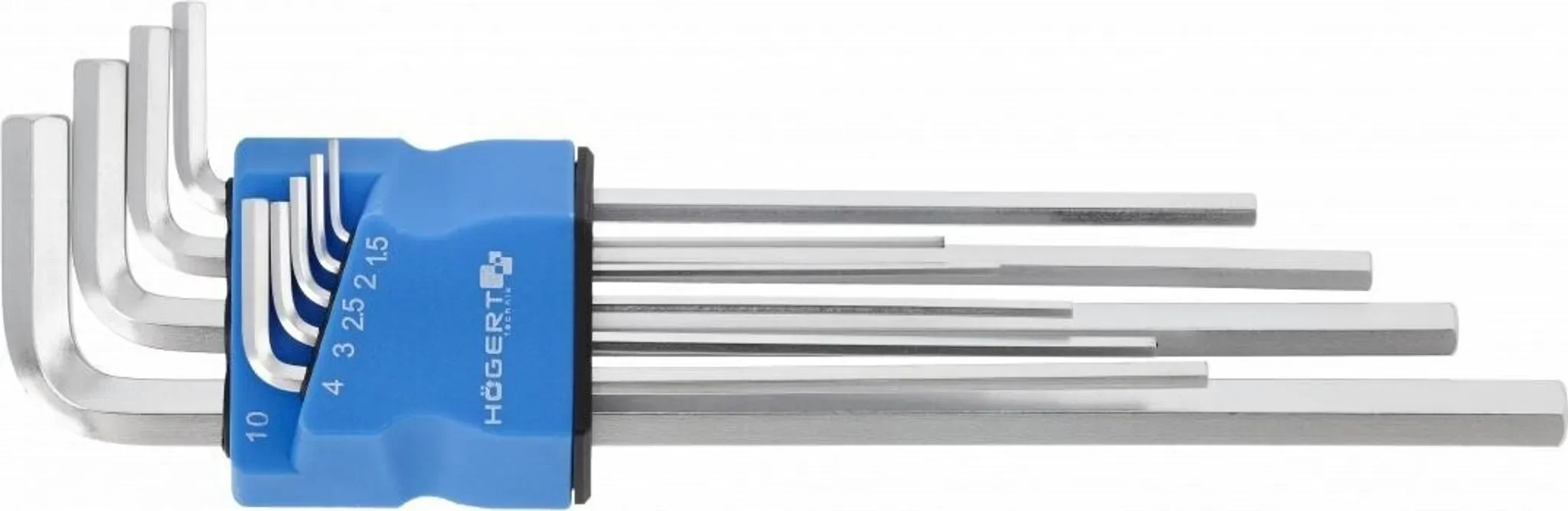 Sechskantschlüssel-Set extra lang – 9 Stück