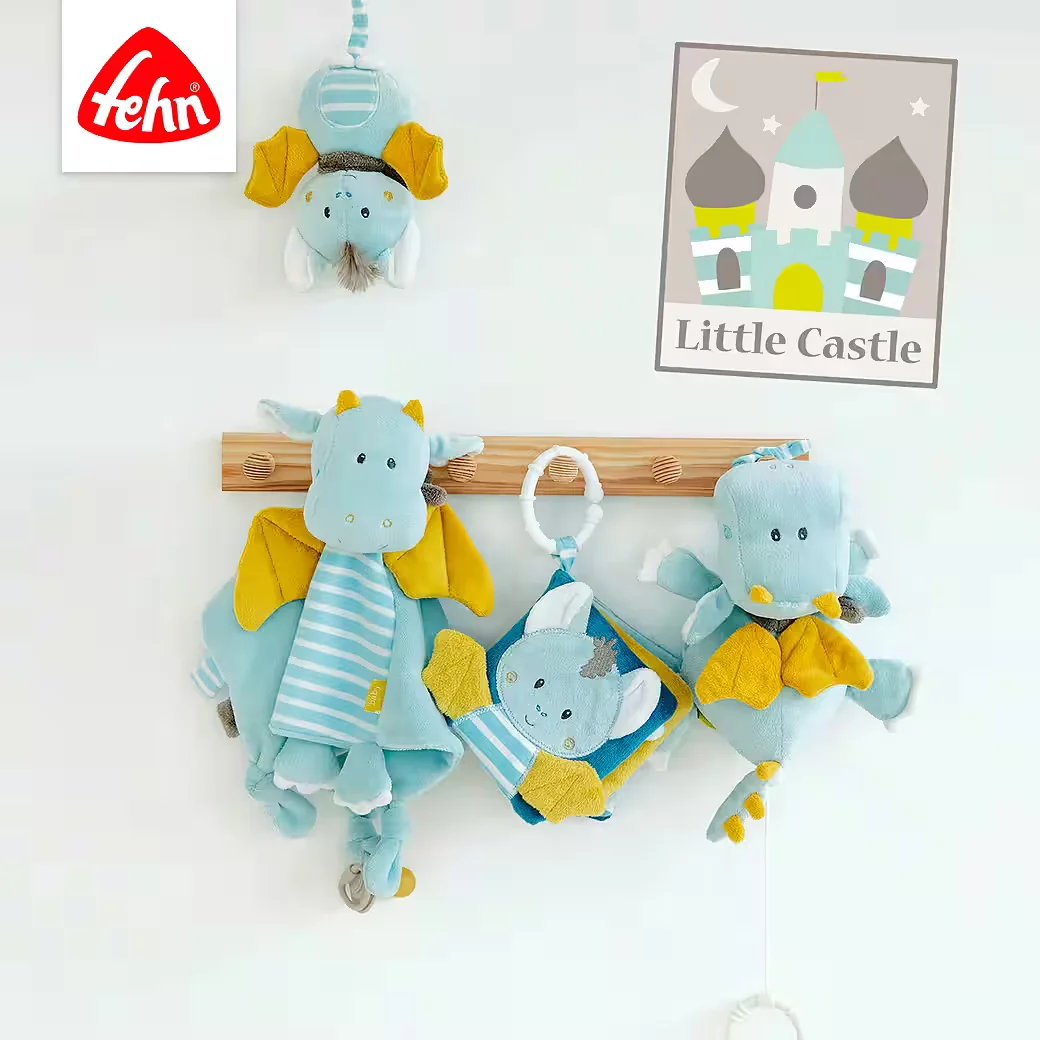 FEHN Spieluhr Little Castle Fledermaus Baby Einschlafhilfe Plüsch