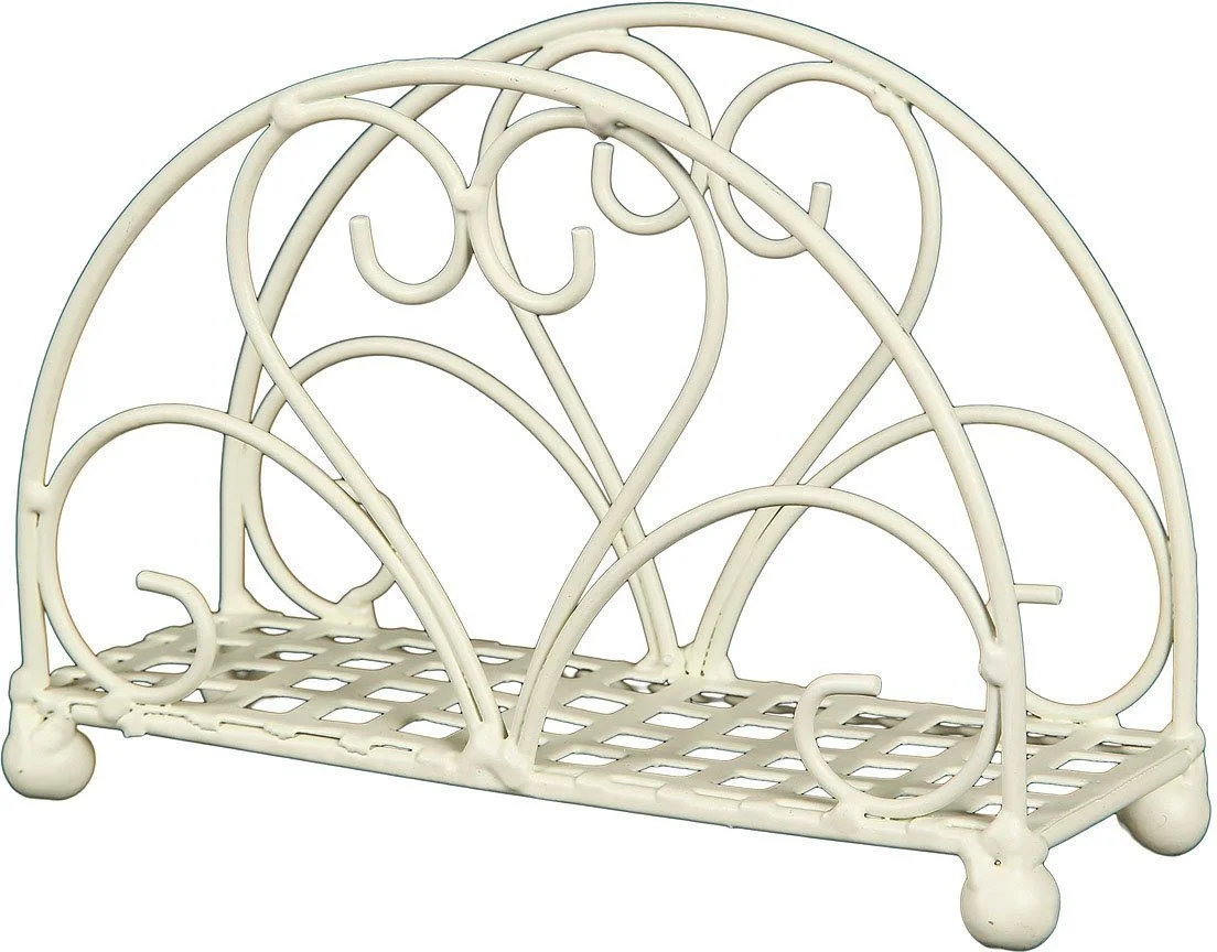 Küchenrollen- & Serviettenhalter – Ambiente Haus, Eisen, Antikweiß