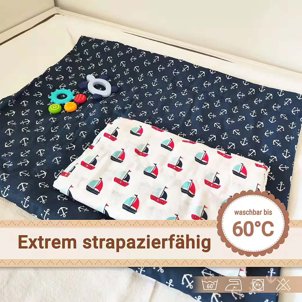 ZOLLNER Spucktuch für Babys saugfähig und weich