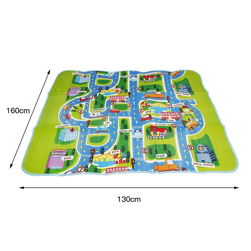 JEOBEST Baby Spielmatte Krabbelmatte, faltbar, 130x160 cm Spielteppich