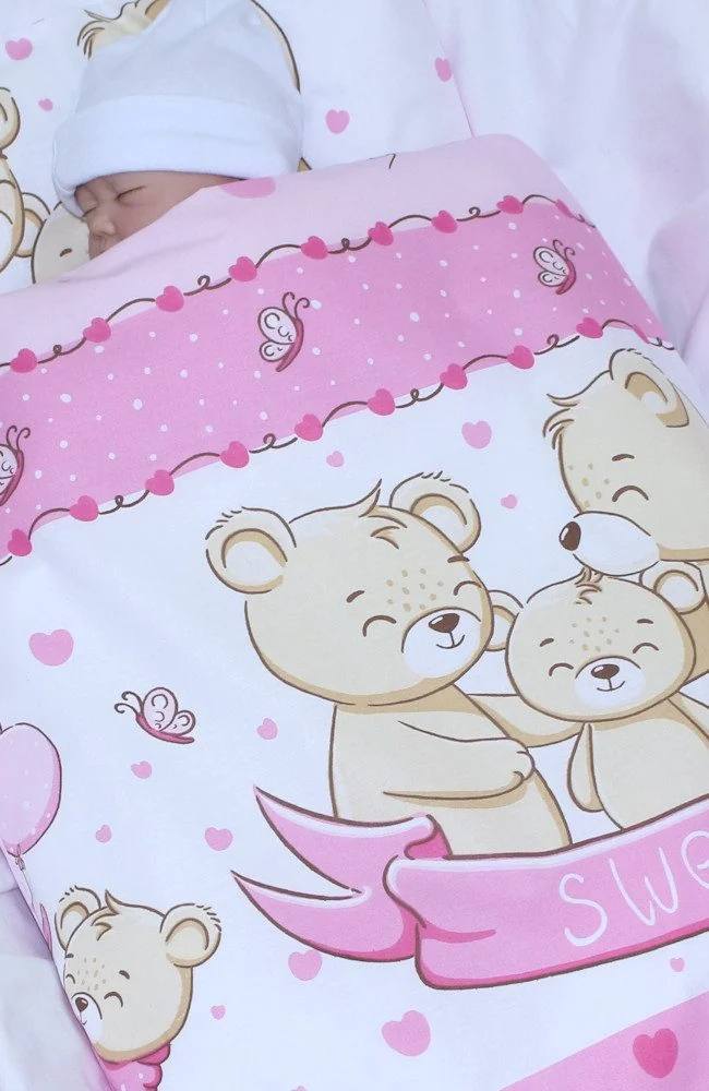 PRIMAWELA Babybettwäsche Kinderwagenset für Kinderwagen Decke Kissen