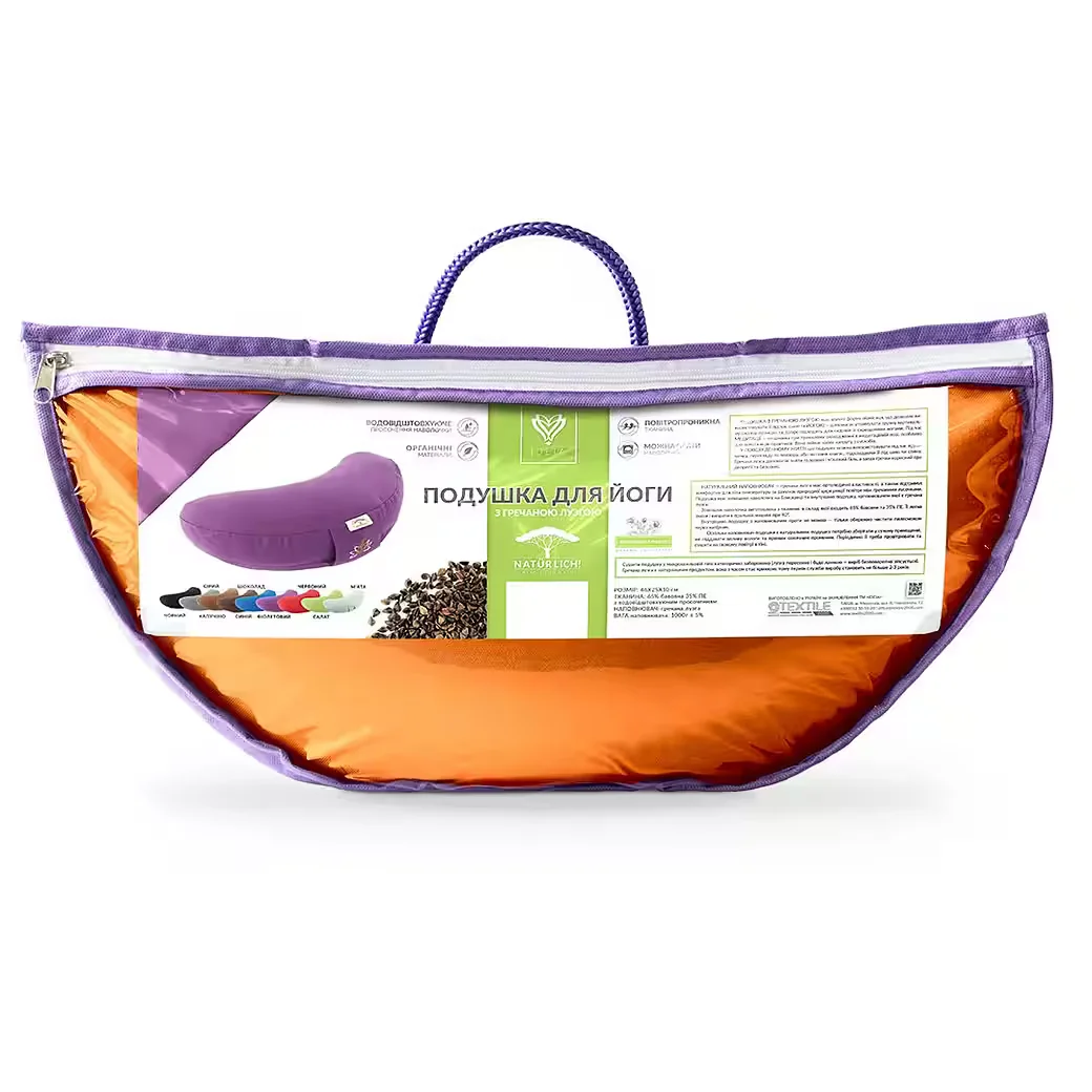 sei Design Halbmond Yogakissen Meditationskissen Buchweizenschalen