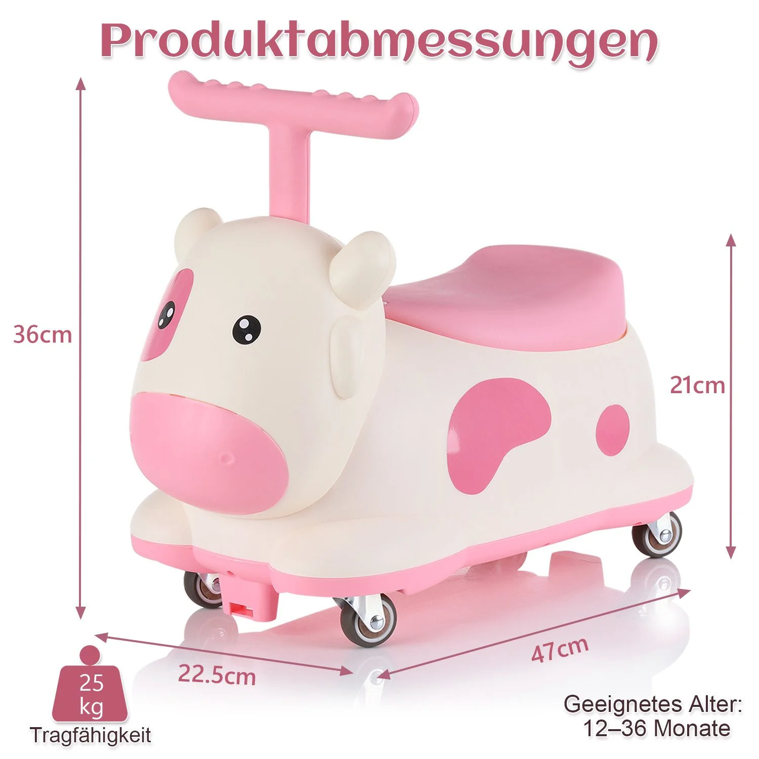 oyajia Rutscherauto mit Licht Musik und Stauraum unter dem Sitz