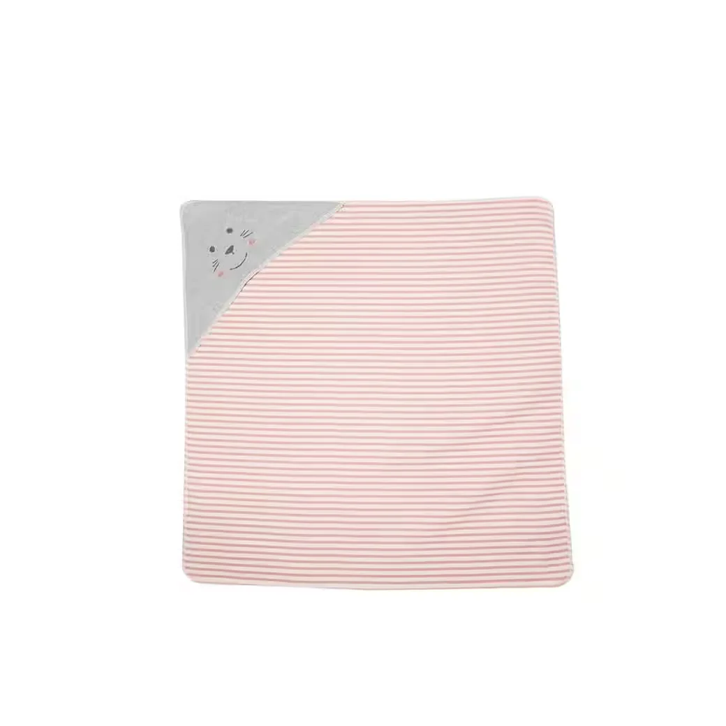 DAVID FUSSENEGGER Babydecke Juwel mit Kapuze 80x80 cm Kuscheldecke