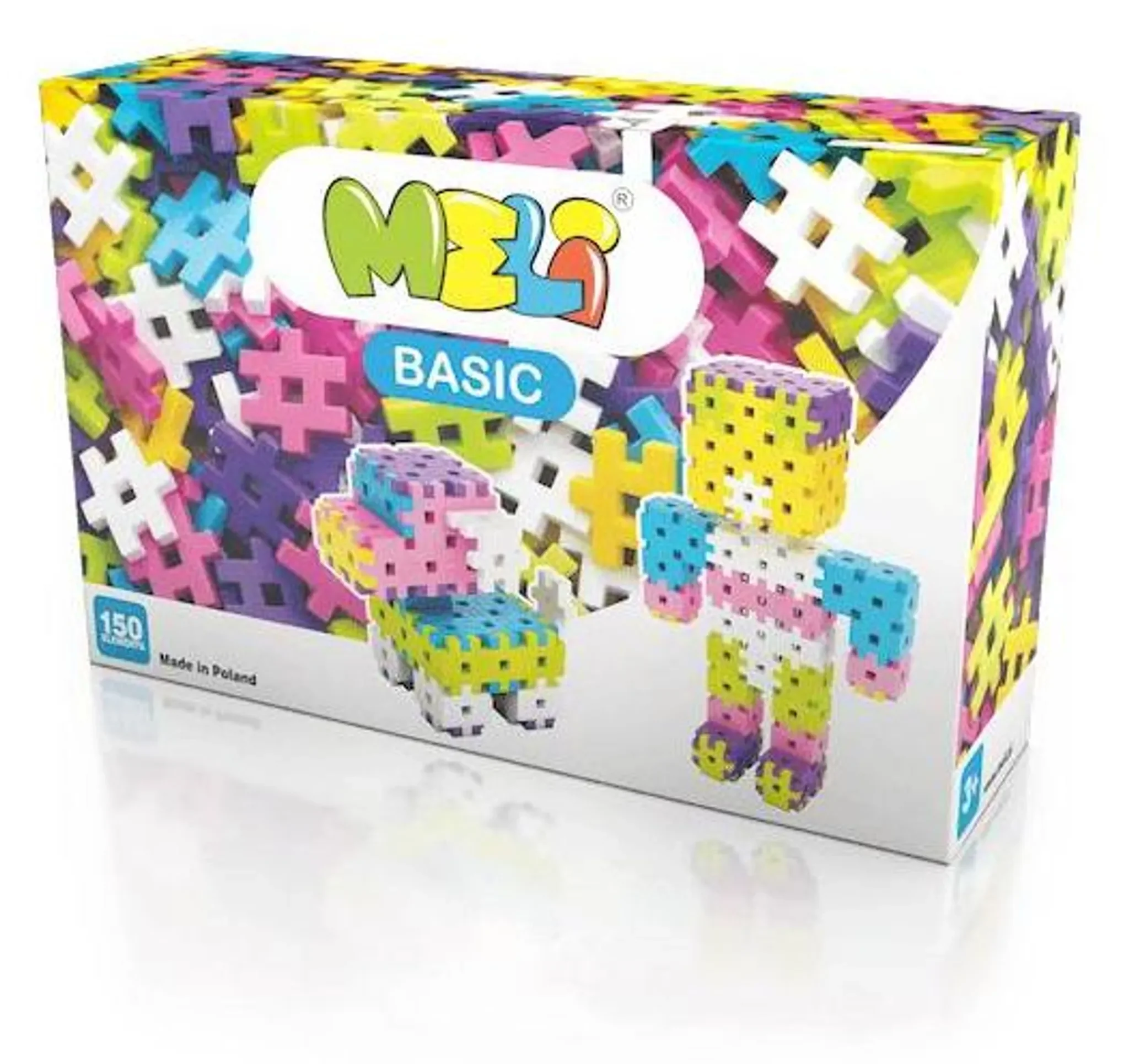 Meli Basic Pink Bausteine Set 150 Teile Konstruktionsspielzeug