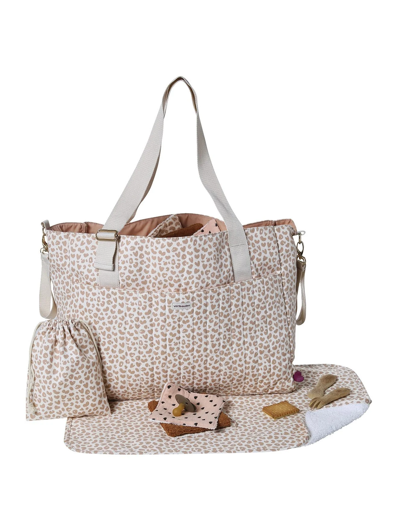 Vertbaudet Wickeltasche LOVELY LEO Babytasche für unterwegs