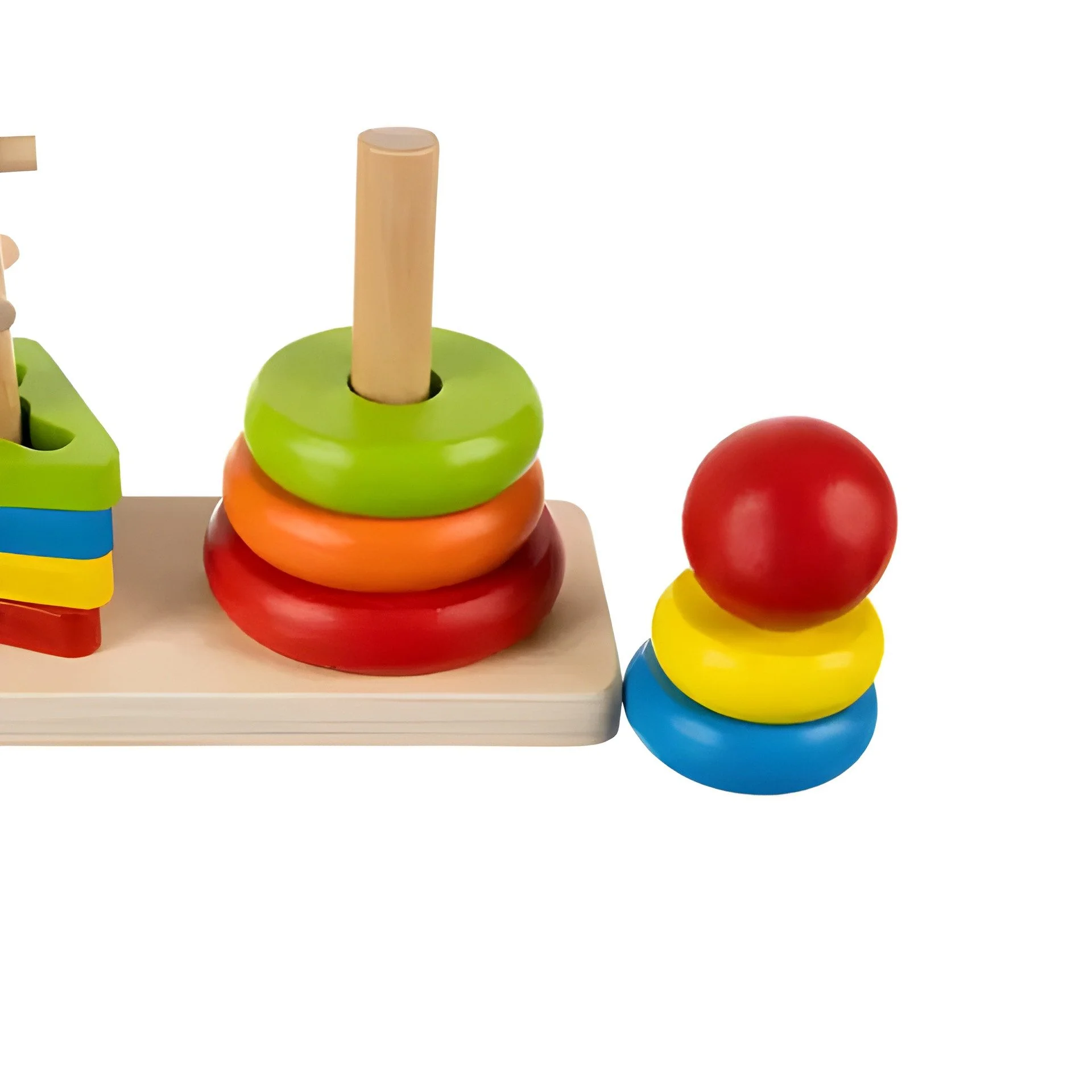Kruzzel Holzspielzeug Stapel- und Sortierspielzeug mit Formen