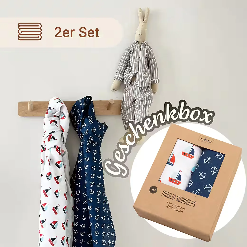 ZOLLNER Spucktuch für Babys saugfähig und weich