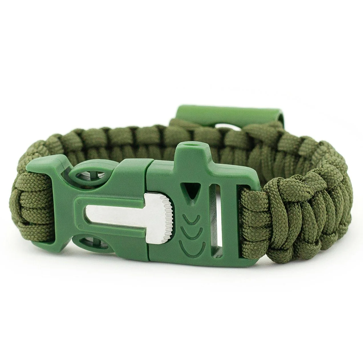 Paracord-Wickelarmband mit Feuerstarter & Flaschenöffner