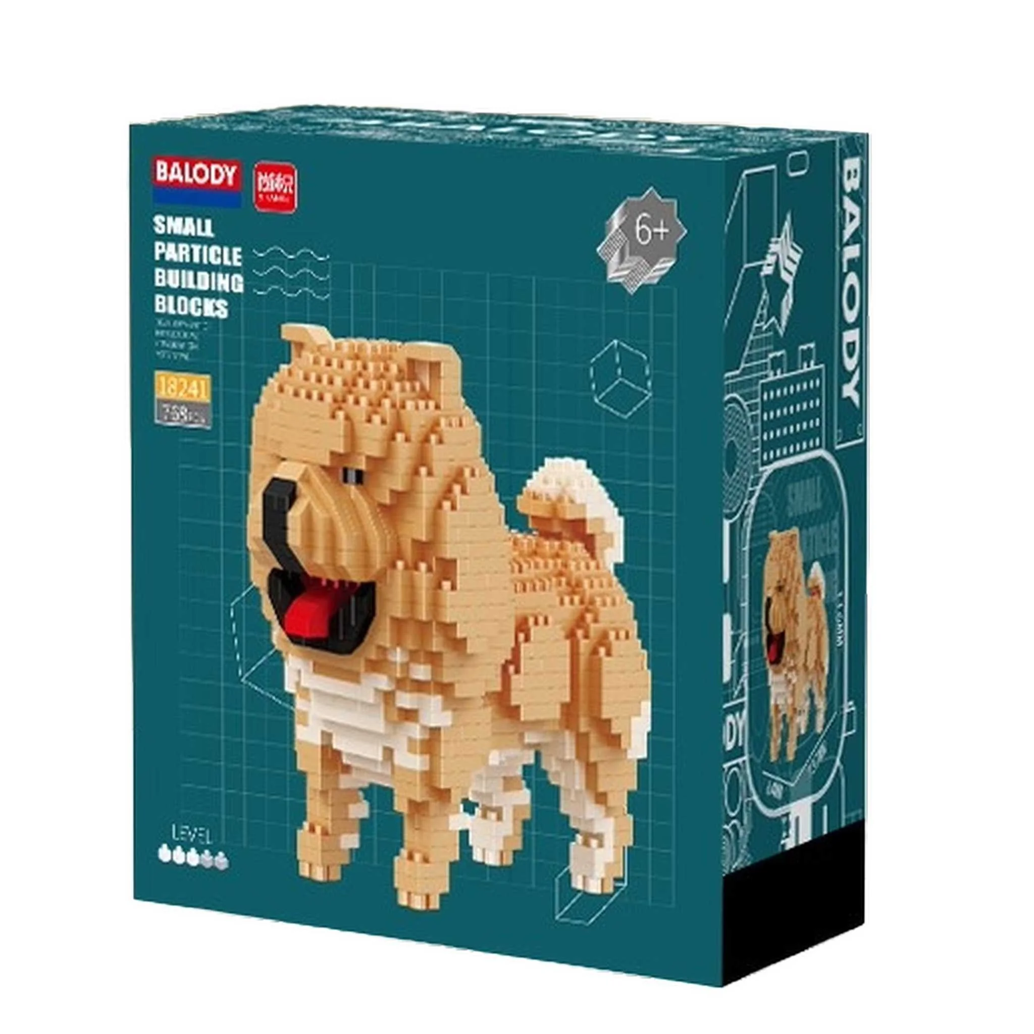 BALODY B-18241 Chow Chow 3D Klemmbausteine Bauset