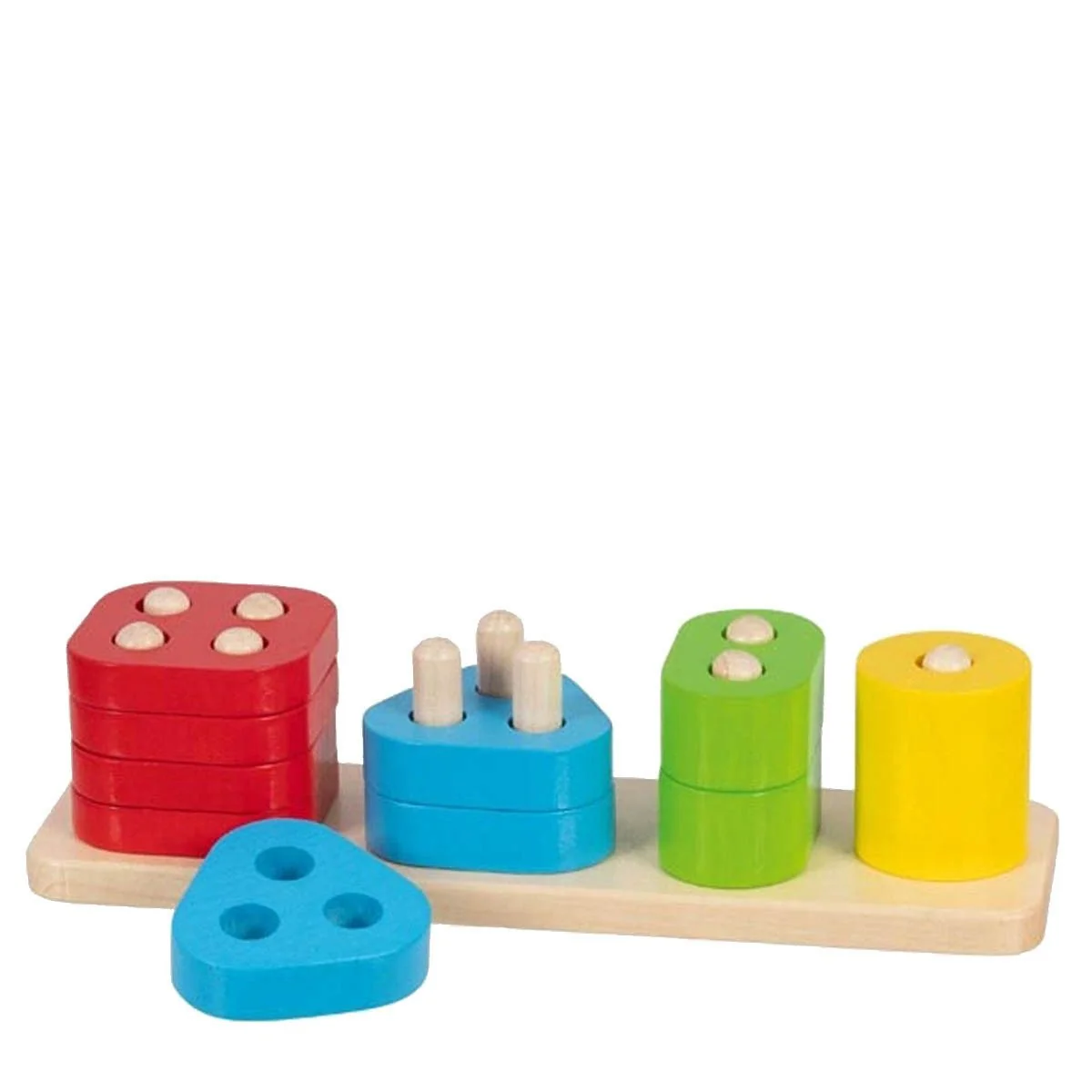 Goki Steckspielzeug Formensortierspiel zum Zählen lernen